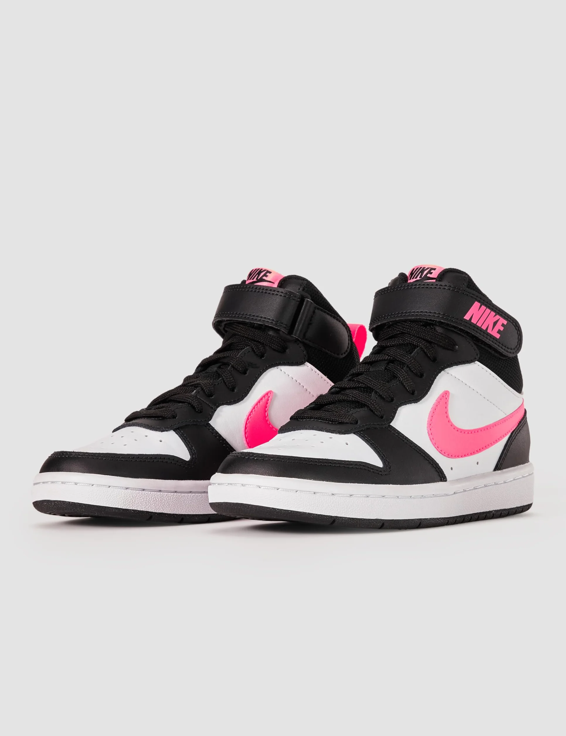 Nike Court Borough Mid 2 (GS), trzy czwarte wysokie, Black/Sunset Pulse-White, 36 EU, Czarny Sunset Pulse Biały, 36 EU
