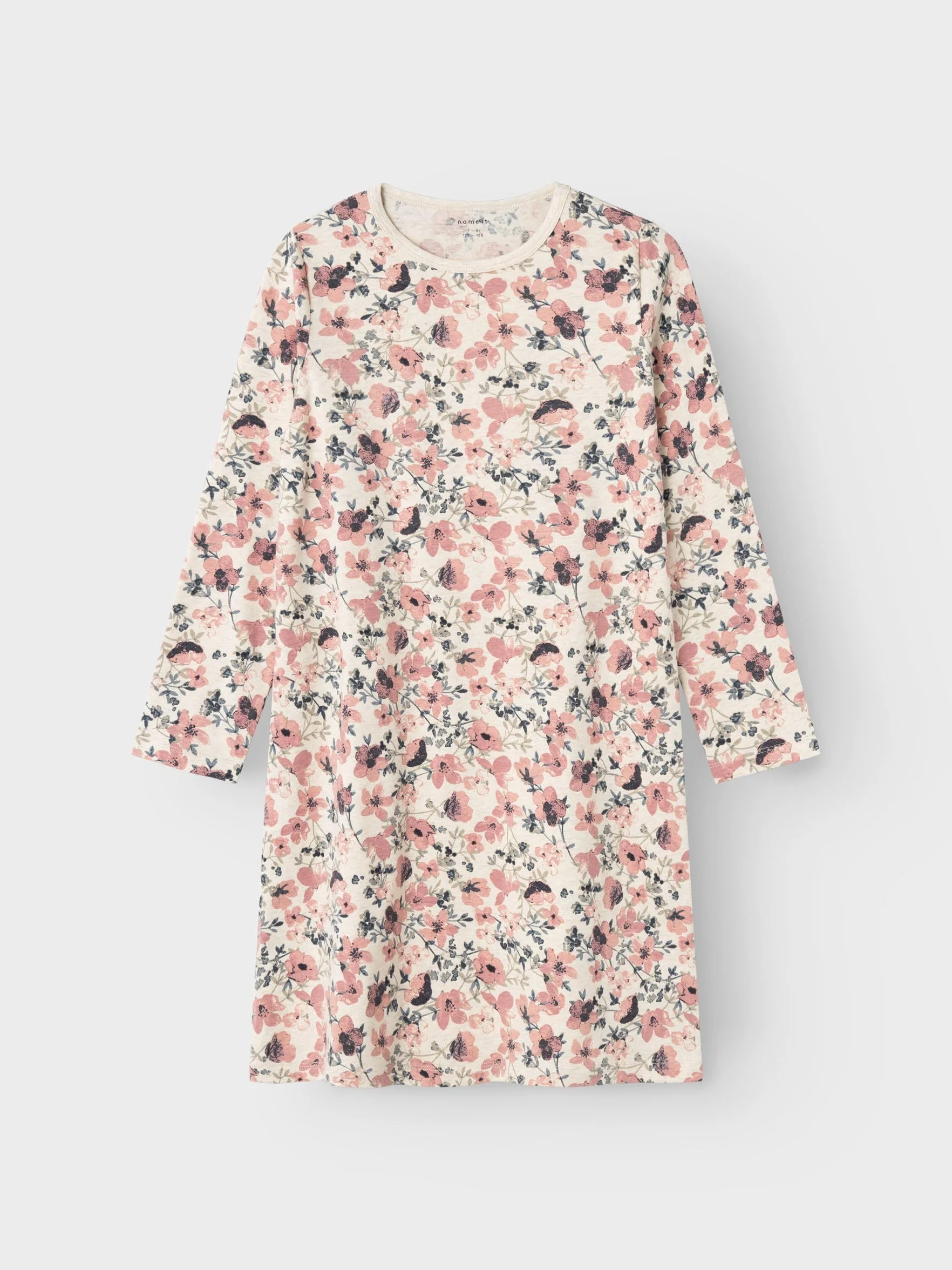 NAME IT Koszula nocna Dziewczynki Nkfnightgown Ls Nostalgia Flower Noos