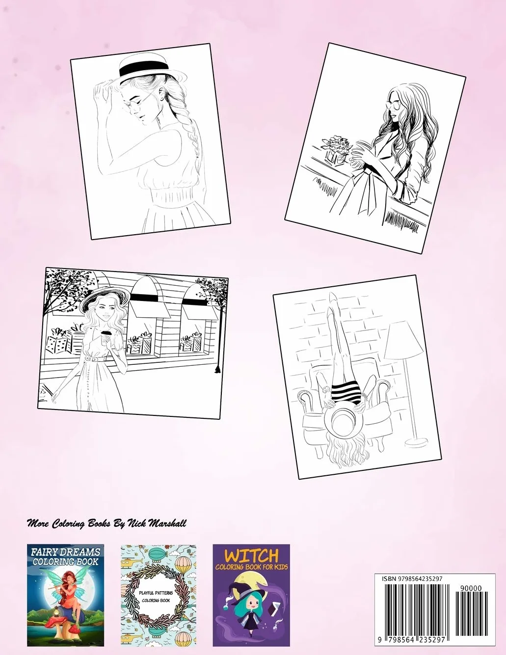 Fashion Coloring Book for Girls Ages 4-8: Gorgeous Top Model Colouring Book for Girls, Teens and Kids
