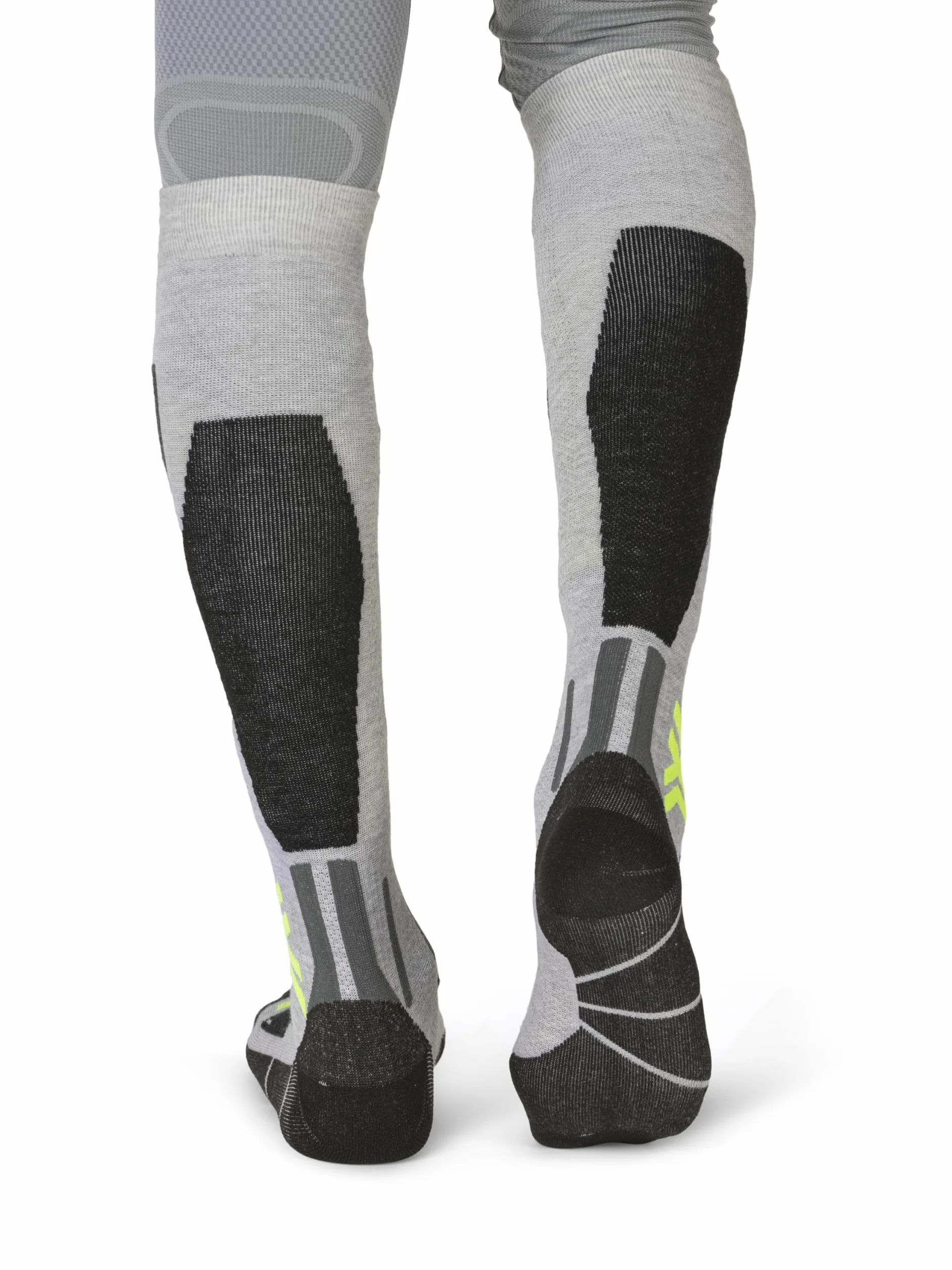X-Socks Snowboard Discover OTC - wysokowydajne skarpety snowboardowe z bandażem O-Ring - najwyższy komfort i wsparcie podczas jazdy na snowboardzie - Sage Green/English Lawn, 35-38