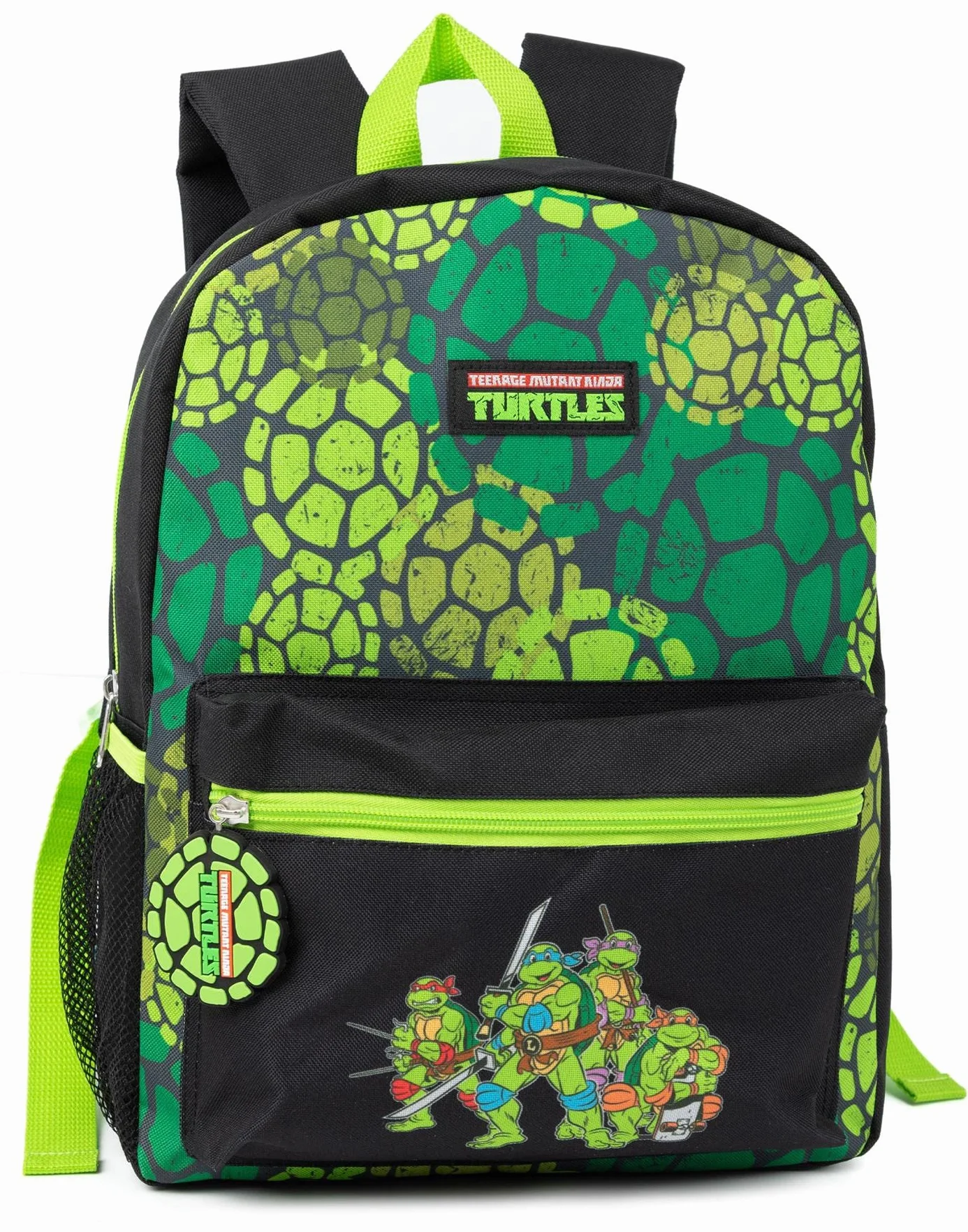 Teenage Mutant Ninja Turtles 4-częściowy zestaw plecaków | Animowani wojownicy Zielony plecak Pizza Torba na lunch Piórnik Butelka wody | TMNT Back to School Torb Prezenty