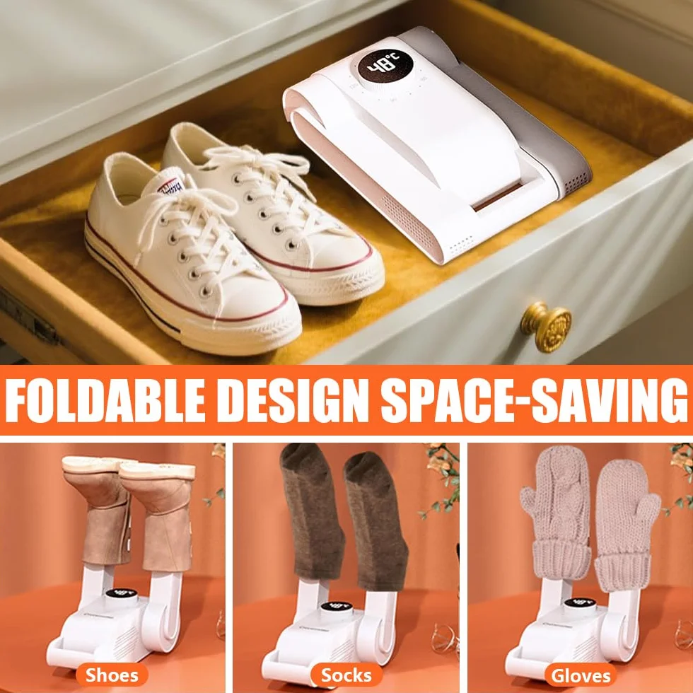Shoe Dryer elektryczna suszarka do butów, z timerem, odporna na promieniowanie UV, antybakteryjna, gorące powietrze 360°, do butów zimowych, butów przeciwdeszczowych, butów do piłki nożnej