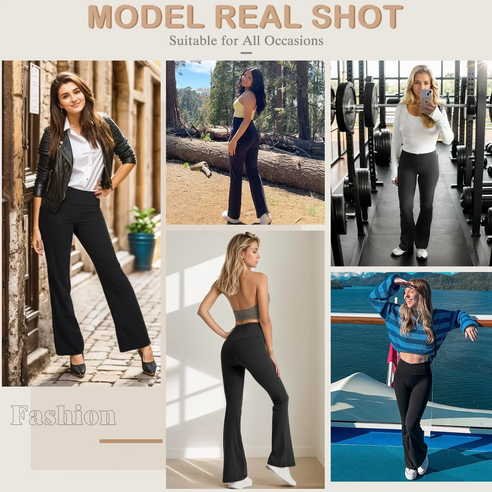 Damskie spodnie do jogi Legginsy łapowe damskie z wysokim stanem Pantajazz Legginsy do jogi Pilates Taniec sportowy Fitness Casual Siłownia Trening