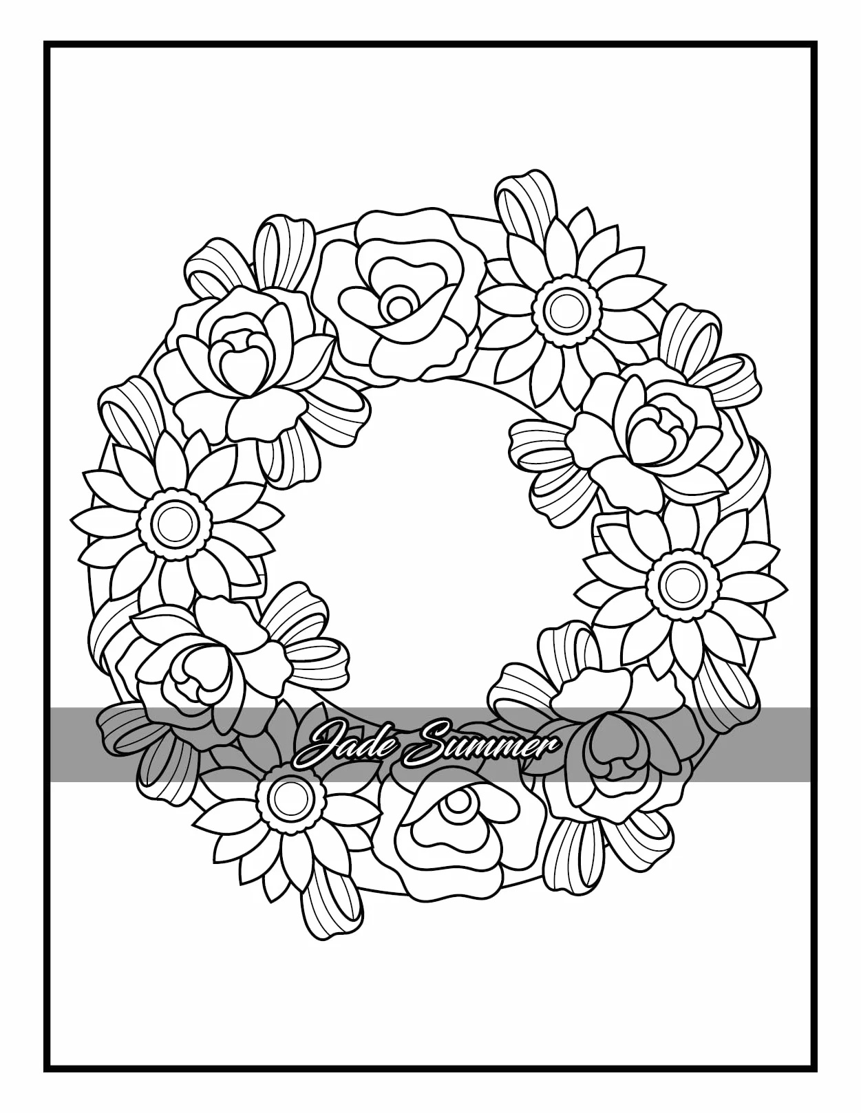100 Flowers: Adult Coloring Book with Bouquets, Wreaths, Swirls, Patterns, Decorations