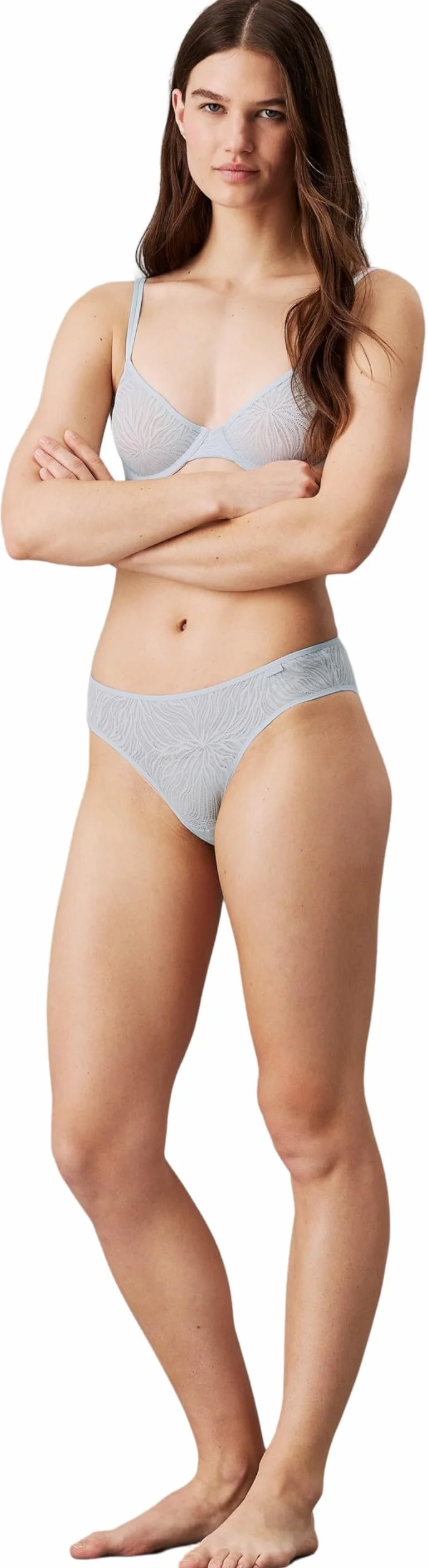 Calvin Klein Damskie bikini 000QF6879E ze współrzędnymi majtkami, niebieskie (plein air), XS, Niebieski (plein air), XS