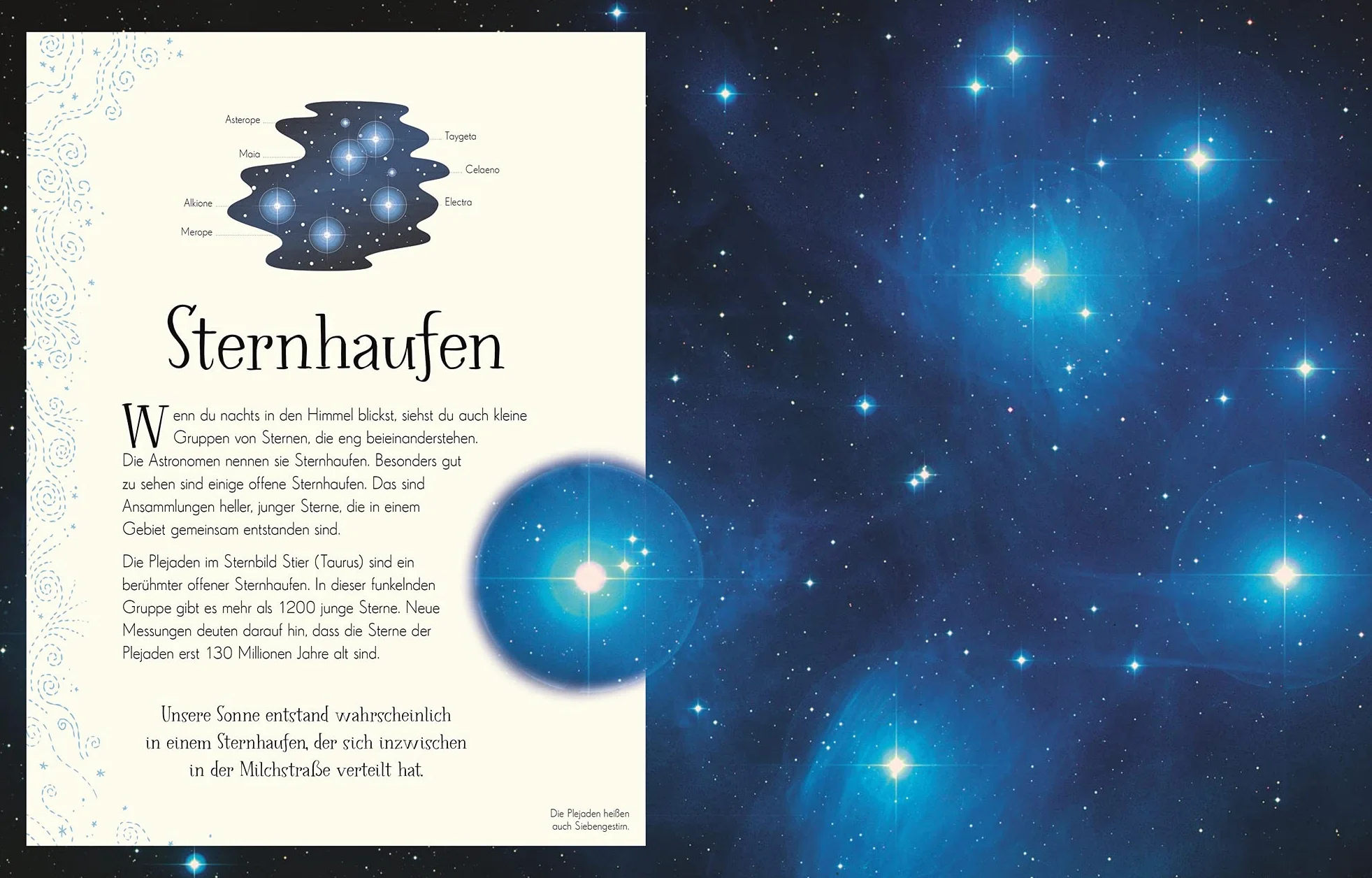 Wundervolle Welt der Sterne: Ein Weltall-Bilderbuch für die ganze Familie. Hochwertig ausgestattet mit Lesebändchen, Goldfolie und Goldschnitt. Für Kinder ab 8 Jahren
