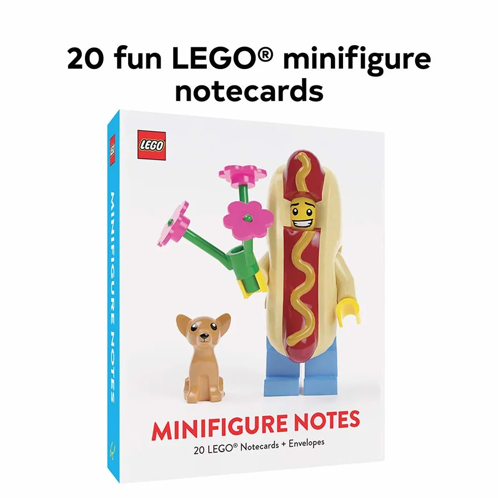 LEGO® Minifigure Notes: 20 Notecards and Envelopes