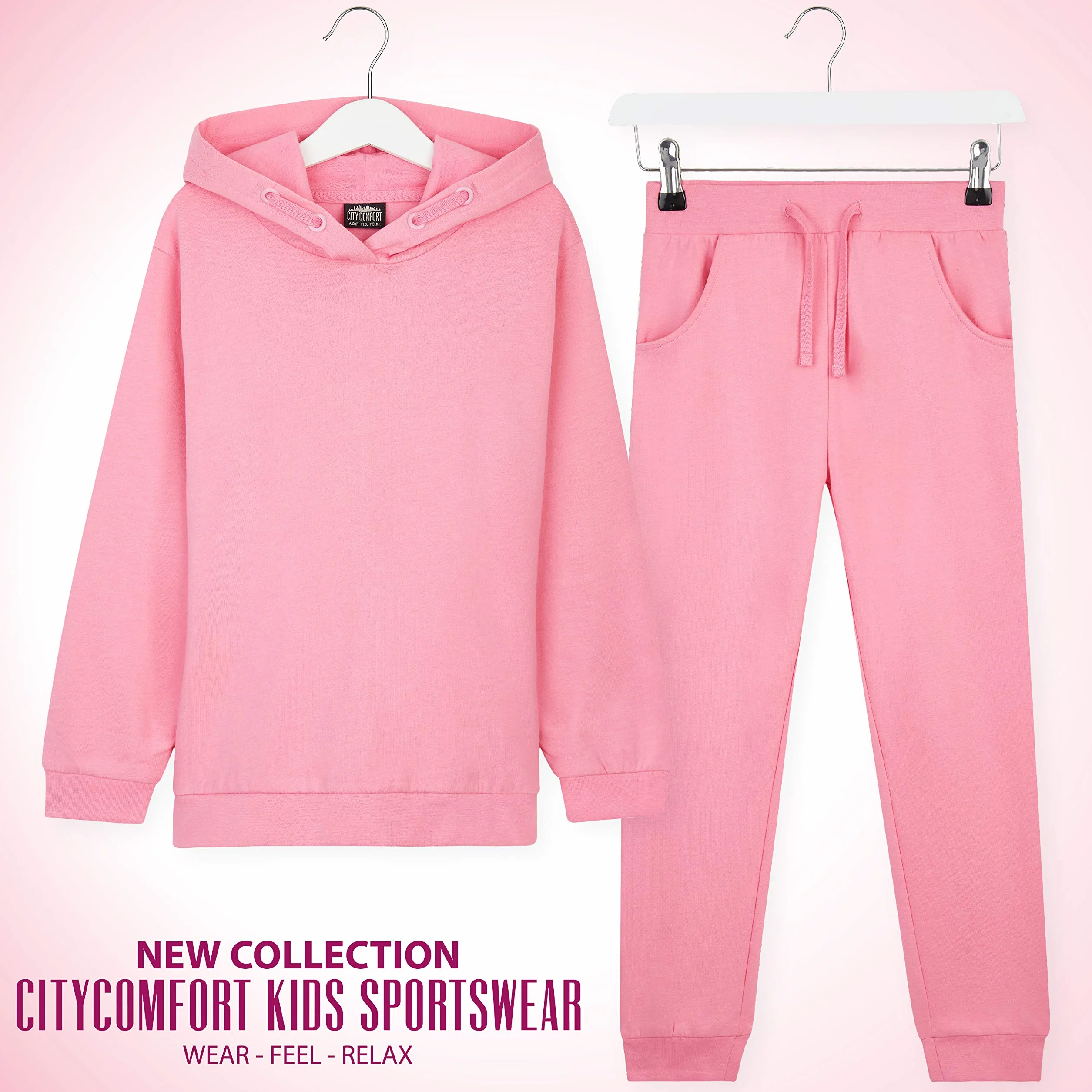 CityComfort Dres dla dziewcząt, bluzy z kapturem i biegaczy dla dzieci 3-14 lat