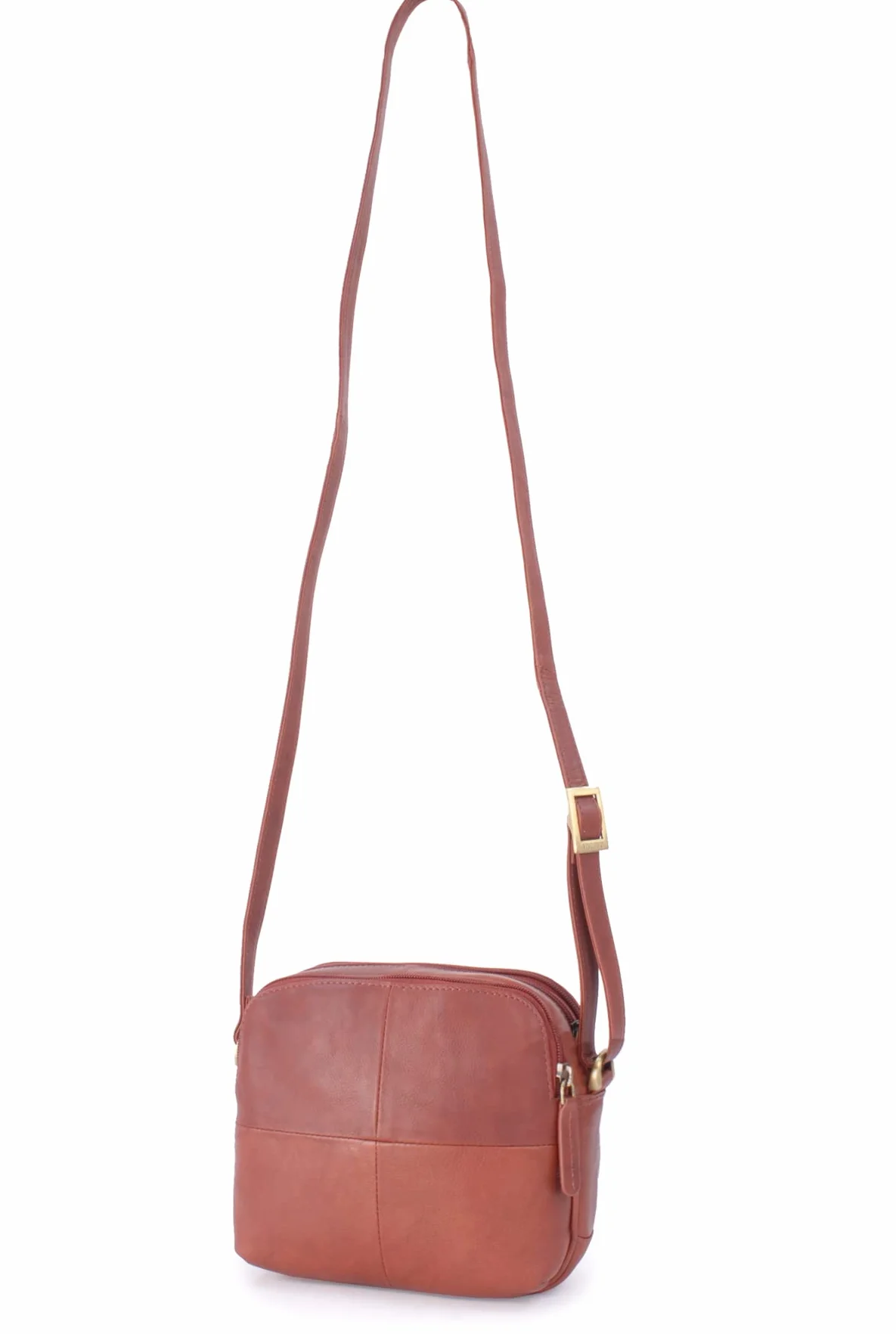 Visconti - Damska Mała Skórzana Torebka Crossbody - Torba na Ramię z Długim Regulowanym Paskiem - z Wieloma Kieszeniami - 18939 Holly