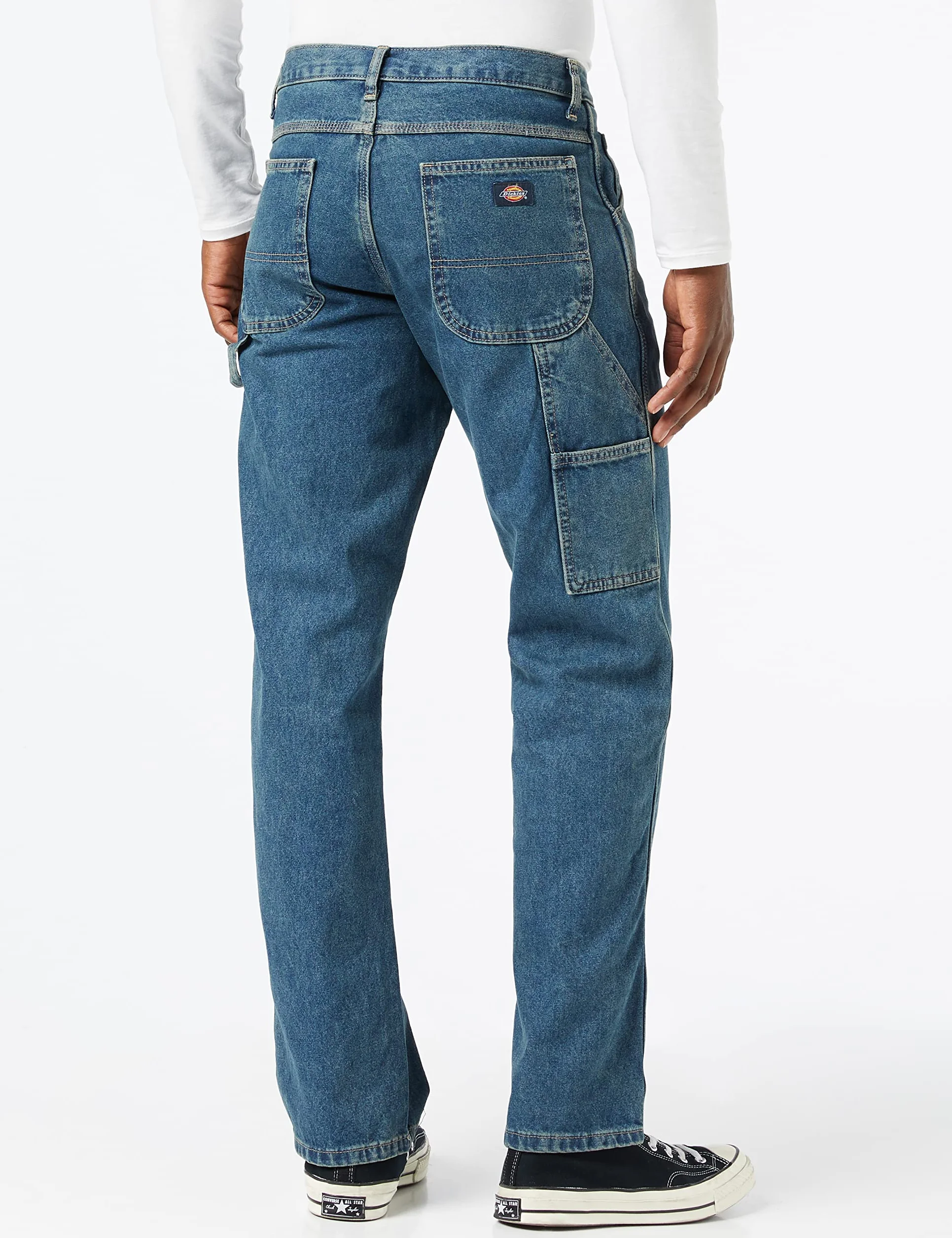 Dickies Męskie spodnie robocze o luźnym kroju z prostymi nogawkami Carpenter Duck
