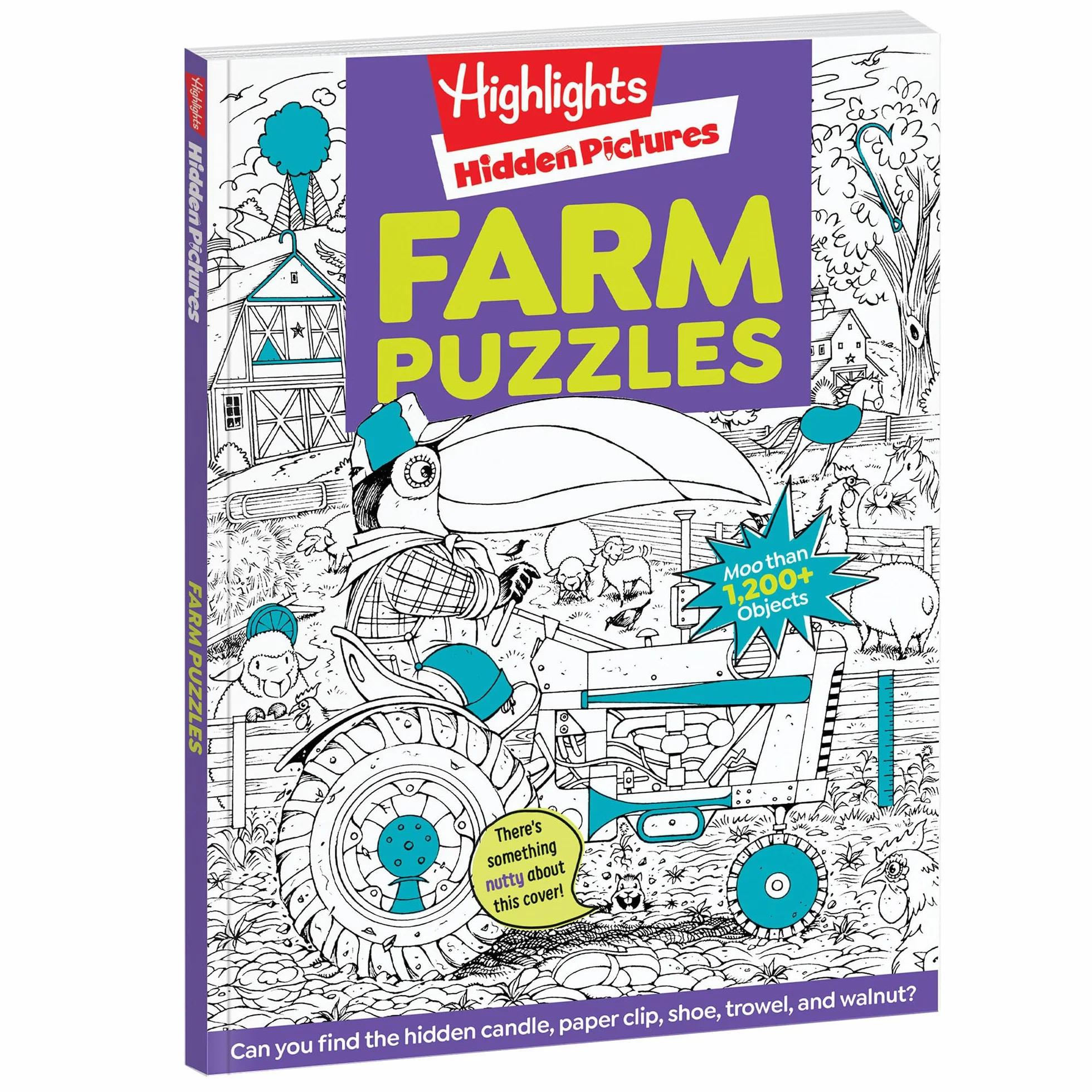 Farm Puzzles: Ultimate Farm Picture Puzzle Book with Over 1,200 Objects to Seek and Find, Farm-Themed Activity Book for Kids 6 and Older