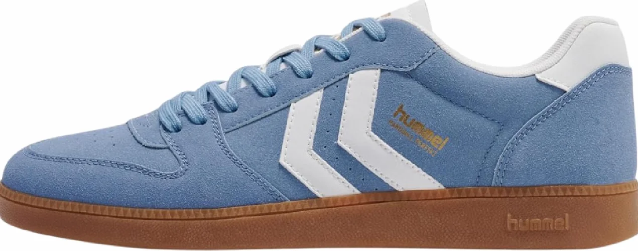 hummel Perfekt CL Handball Sneaker buty zamszowe 226217 niebieskie
