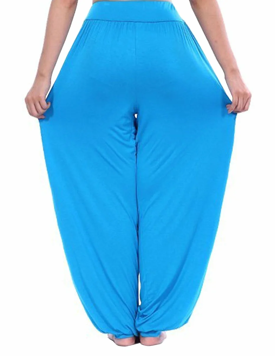 Hoerev Super Miękki Modalny Spandex Harem Joga Pilates Spodnie