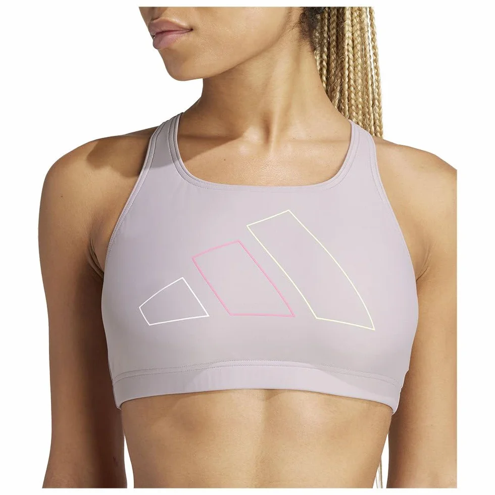 adidas Kobiety Big Bars Bikini Top, Preloved Fig, S