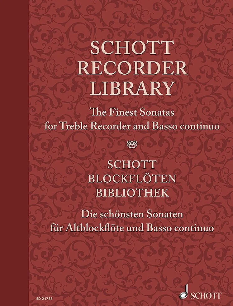 Schott Collection Flûte à bec: Les plus belles sonates pour flûtes à bec alto et Basso continuo. treble recorder and basso continuo. Partition et ... for Treble Recorder and Basso Continuo
