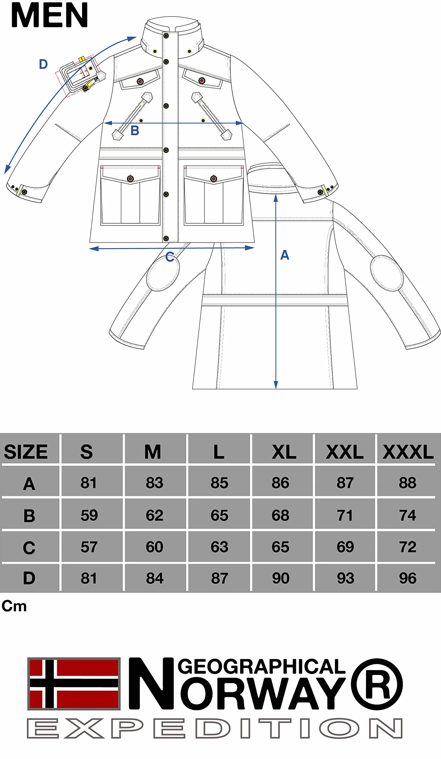 Geographical Norway Acrobate Men ciepła parka dla mężczyzn, na jesień i zimę, szeroki płaszcz, odporny na działanie wody, z kapturem, ciepła kurtka, wiatrówka dla mężczyzn, idealny prezent