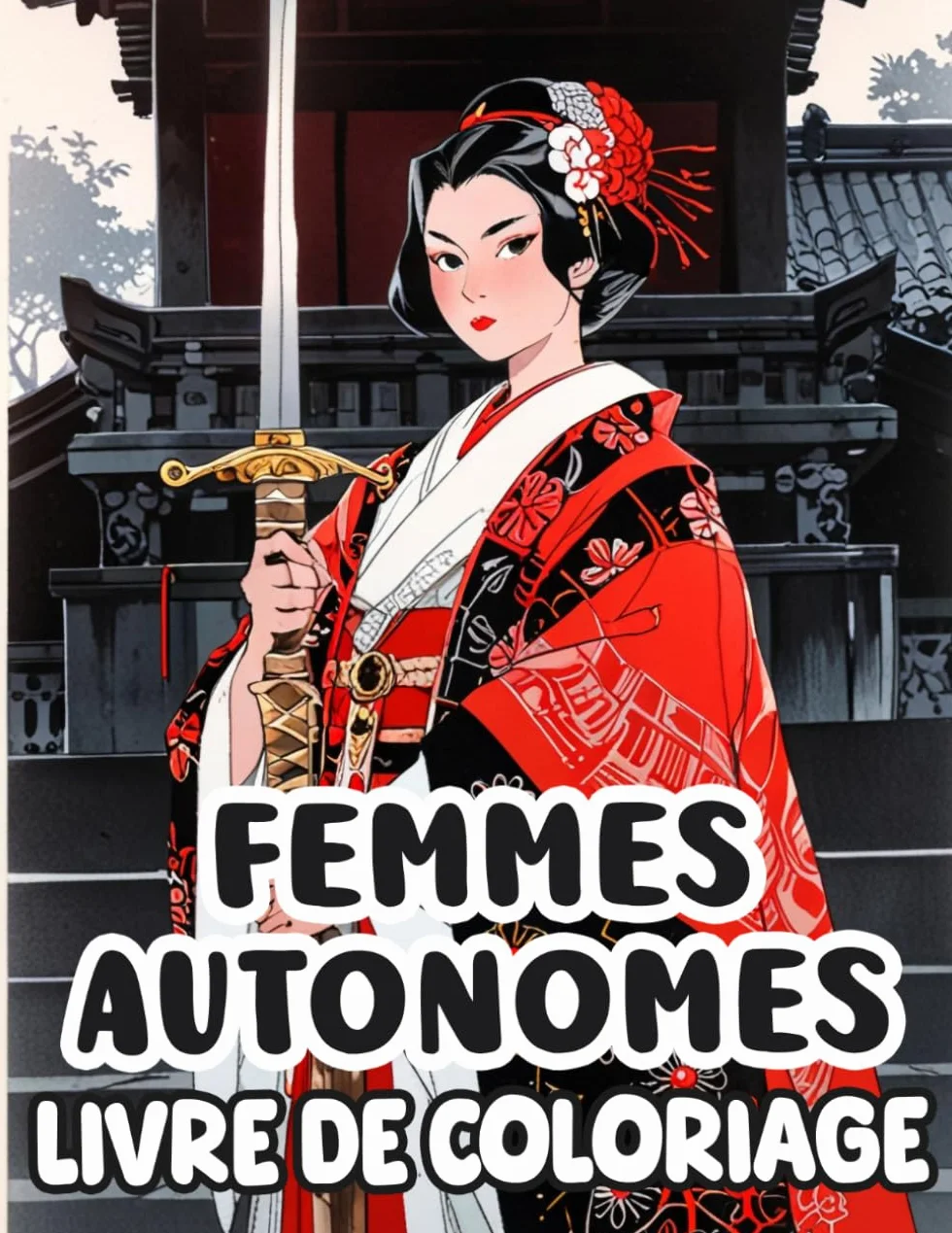 Livre De Coloriage De Femmes Autonomes: Pages A Colorier De Dames Puissantes Dans Des Postes Historiquement Occupées Par Des Hommes Au Japon | ... Du Stress | Enfants Adultes Ados Seniors