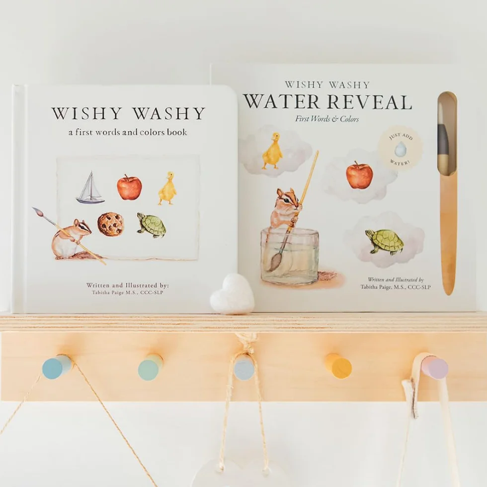 Wishy Washy (Water Reveal Edition): A Reusable Water Reveal Activity Book Teaching First Words and Colors: 14
