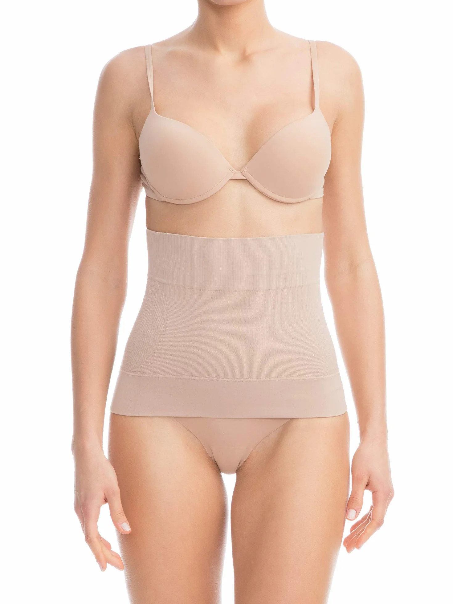 FarmaCell BodyShaper 605S - Pas modelujący i wyszczuplający talię z 4 fiszbinami przeciw rolowaniu się, niewidoczny pod ubraniami