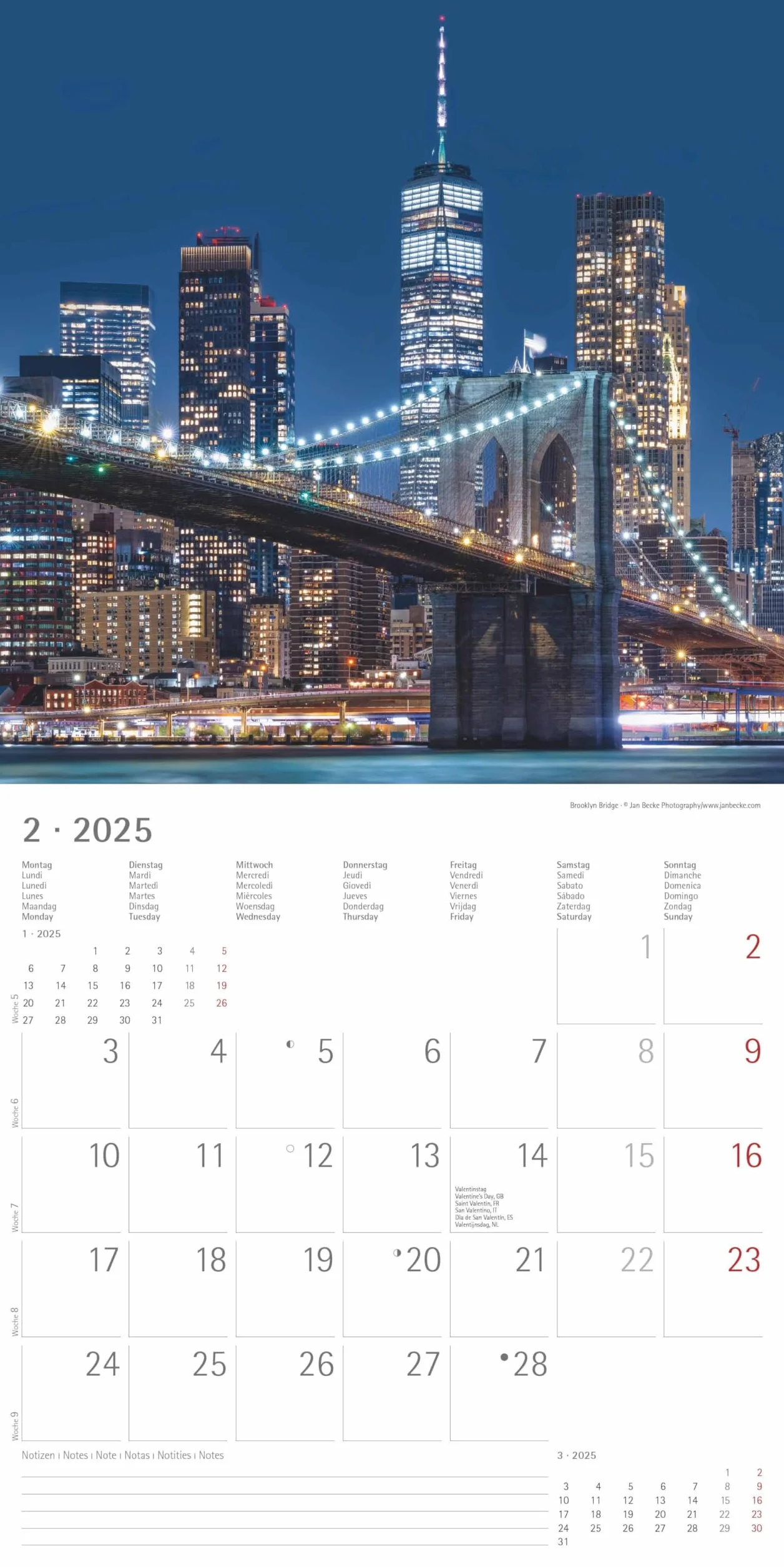 Alpha Edition - New York 2025 Broschürenkalender, 30x30cm, Wandkalender mit Platz für Notizen und Termine, Bilder amerikanischen Metropole, Monatsübersicht und Ferientermine DE/AT/CH