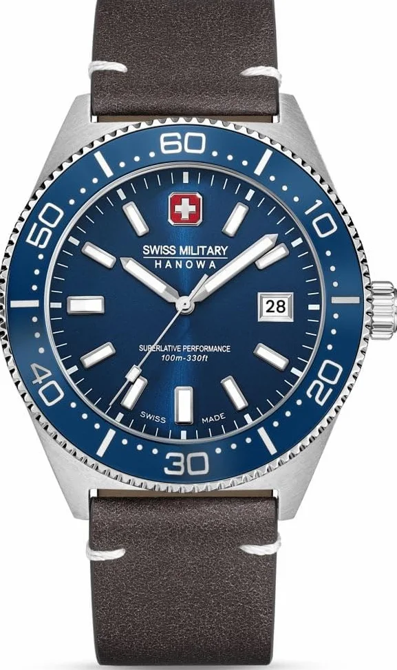 Swiss Military Hanowa Nomad SMWGB0004902-SET Męski zegarek analogowy z niebieską tarczą