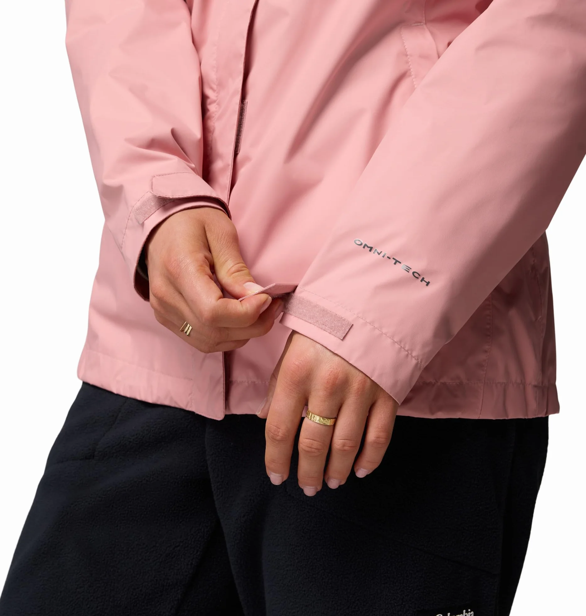 Columbia Damska kurtka Arcadia 2, wodoodporna, przeciwdeszczowa, gumka, różowa, XL