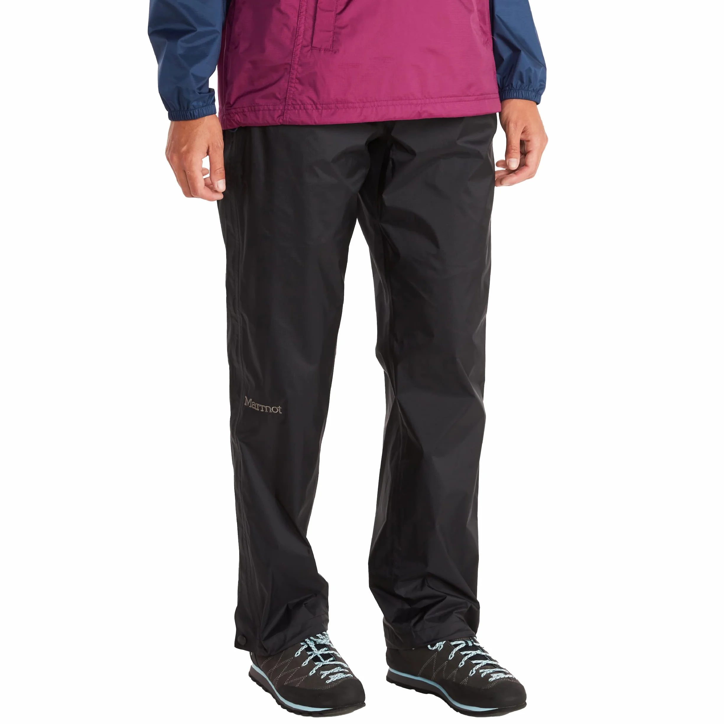 Marmot Wm's PreCip Eco Full Zip Pant - Wodoodporne spodnie przeciwdeszczowe, wiatroszczelne spodnie trekkingowe, oddychająca odzież przeciwdeszczowa na wędrówki i trekking Kobiety