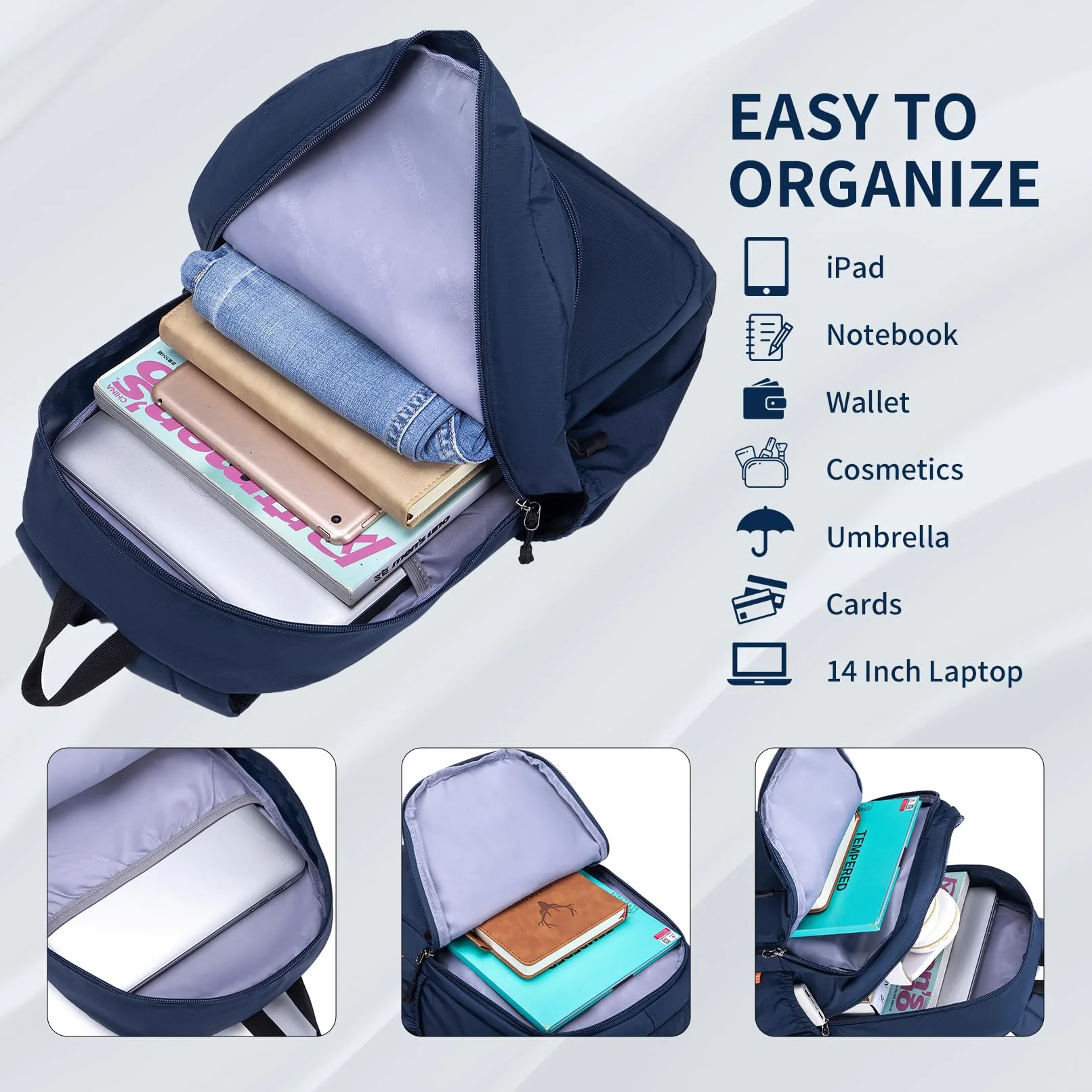 40 x 30 x 15 cm plecak podróżny pod siedzeniem torba kabinowa bagaż British Airways Wizzair lekki wodoodporny nylonowy plecak podróżny, rozmiar kabinowy do samolotu, bagaż podręczny z