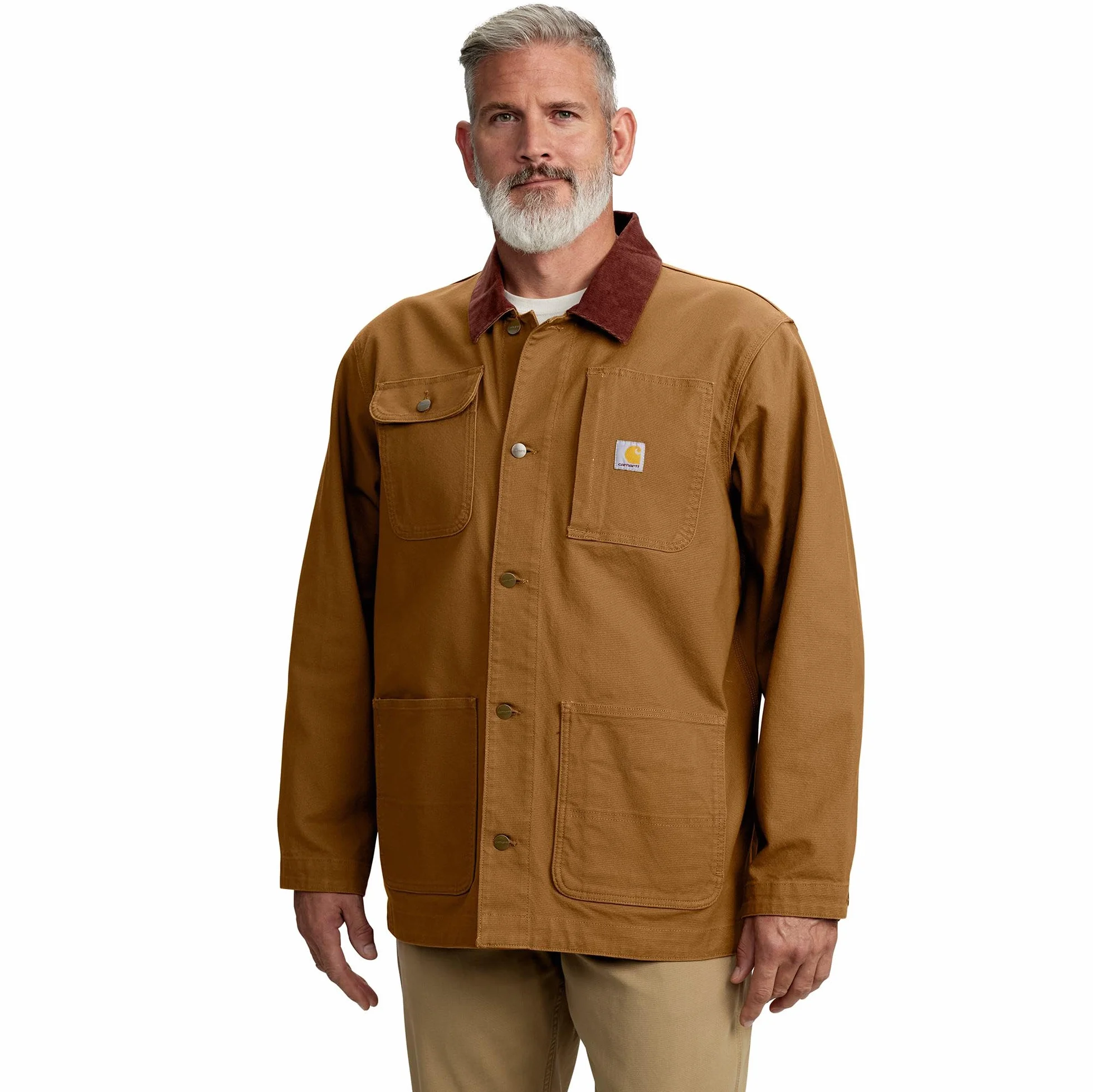 Carhartt Męski płaszcz 106675 Rugged Flex Duck Loose Fit Chore