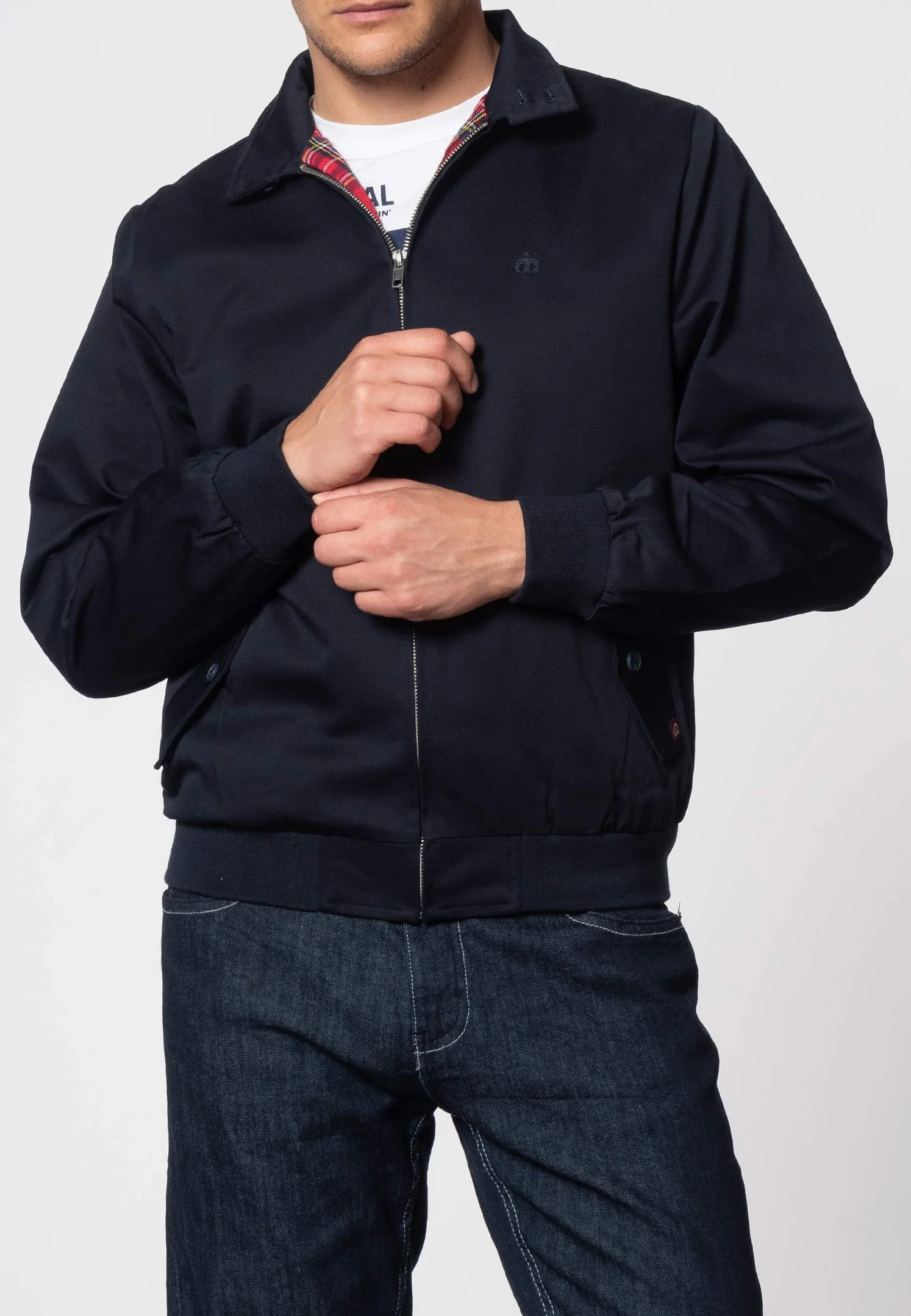 Merc Of London Harrington Kurtka Męska, Granatowy, M