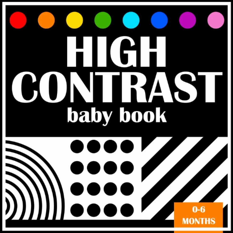 High Contrast Baby Book: Newborn Black and White Book for Infants 0-3 Months | New Born Focusing and Eye Developmental Black and White Book