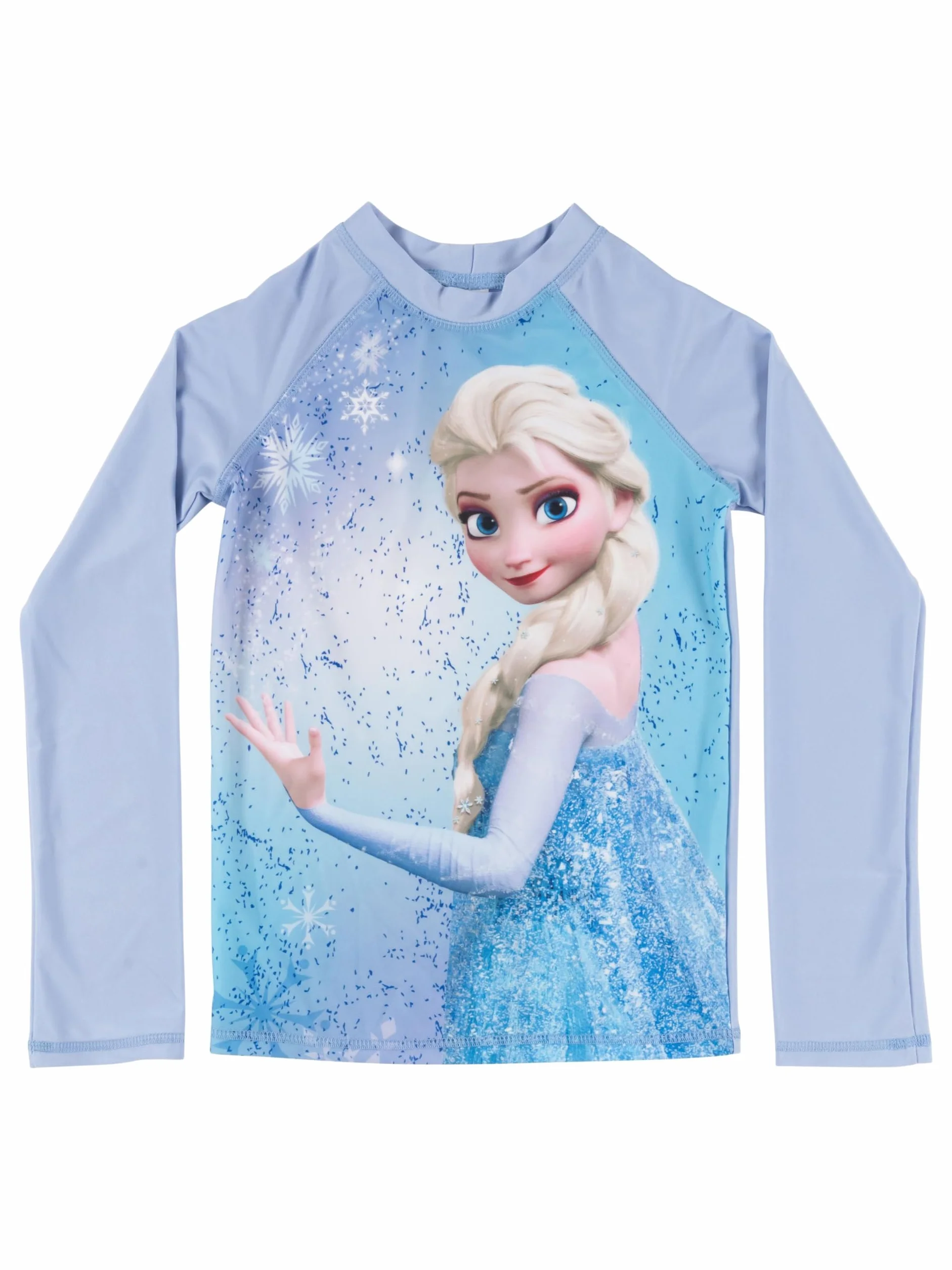 United Labels Disney Królowa Lodu kostium kąpielowy dwuczęściowy, ochrona UV 50, dla dziewcząt, ELSA, niebieski, moda kąpielowa dla dzieci z koszulką i kąpielówkami, strój kąpielowy