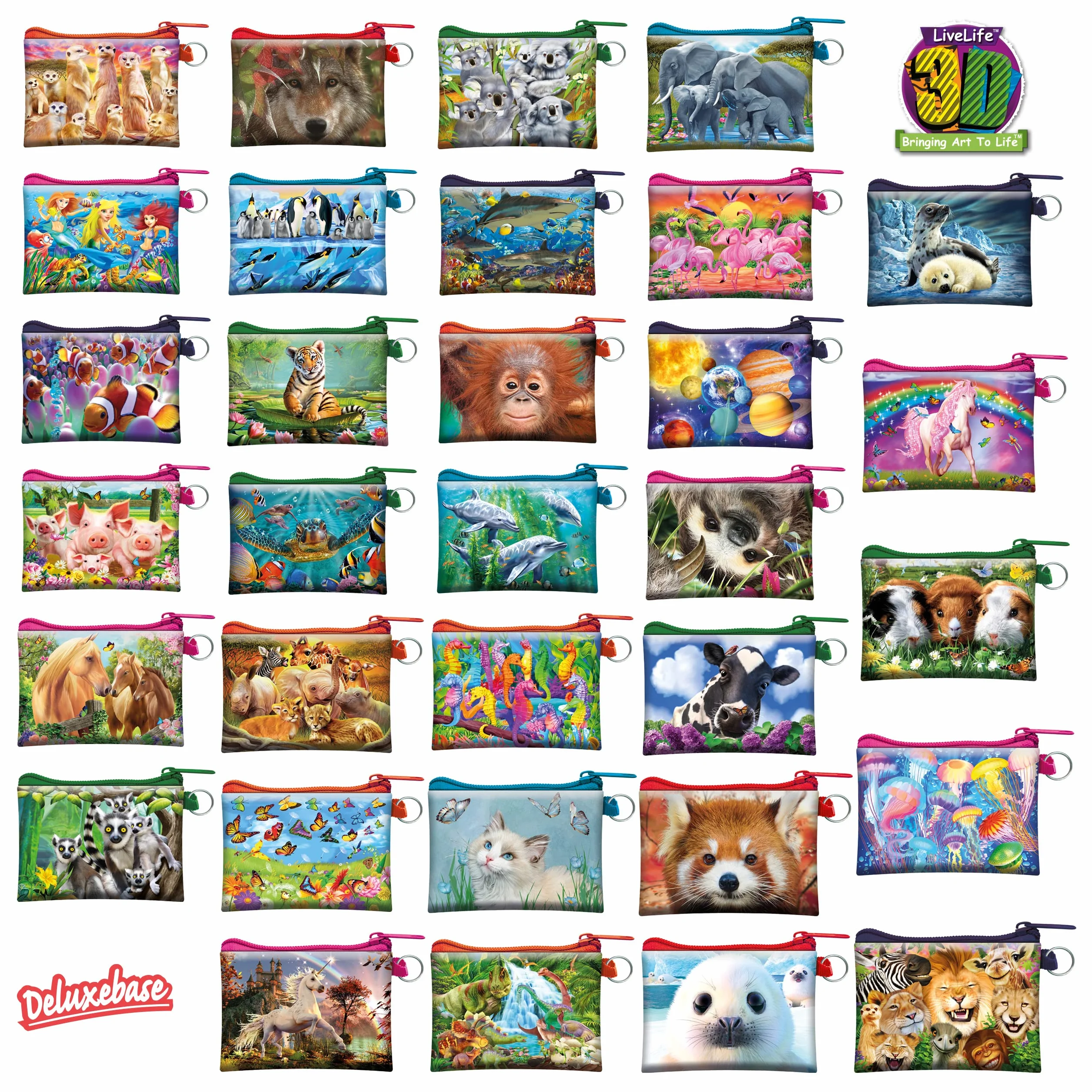 3D Live Life Baby Red Panda portmonetka 10 cm, wielokolorowa (wielokolorowa)