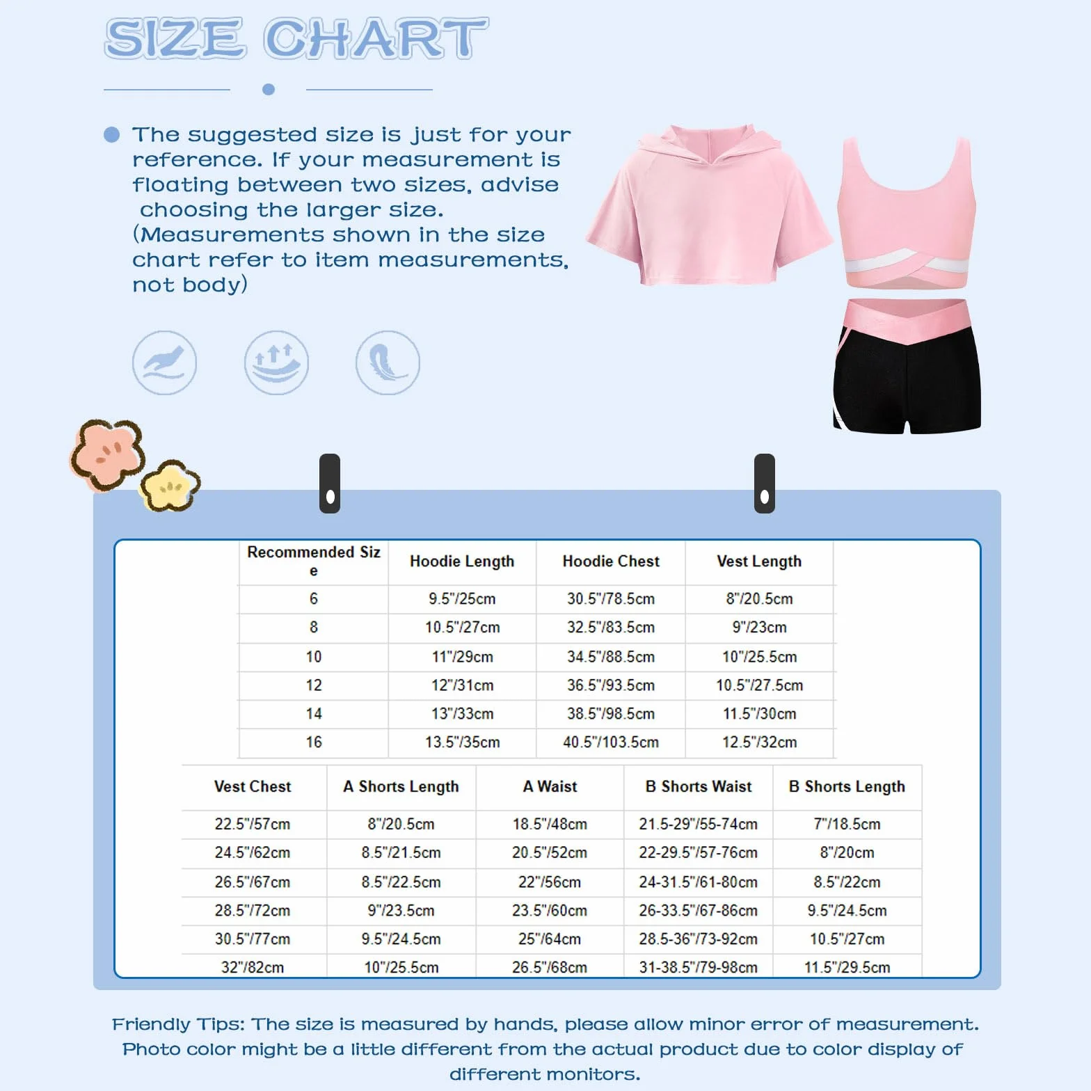Dres treningowy dla dziewczynek, zestaw sportowy, z krótkim rękawem, bluza z kapturem, krótki rękaw, szorty dla dziewcząt, na lato, do tańca, treningu, biegania
