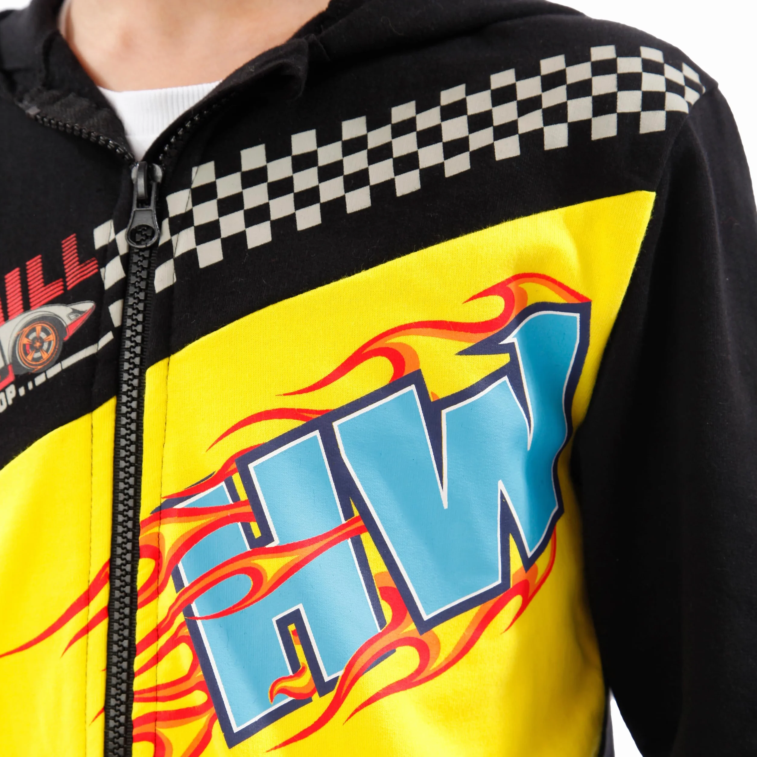 Hot Wheels Bluza Chłopięca | Bluza z Zamkiem Błyskawicznym z Samochodem Wyścigowym dla Chłopców | Bluza Dla Dzieci z 100% Bawełny