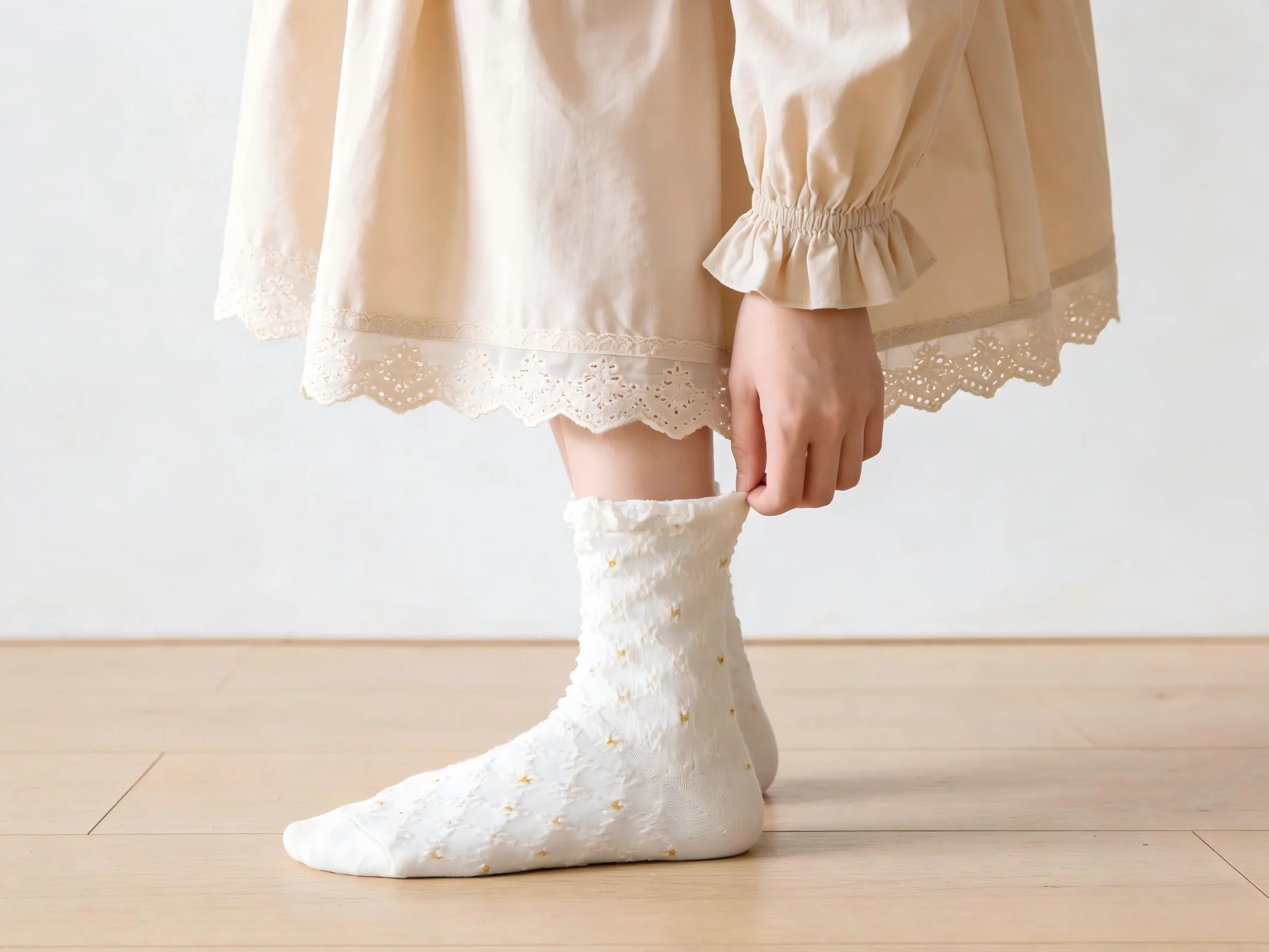 Roena Lovely Spring damskie dziewczęce skarpety Crew żółte, modne kwiatowe bawełniane wzory vintage, skarpety na kostkę, wiosna/jesień, 5 sztuk, żółty, 35-40