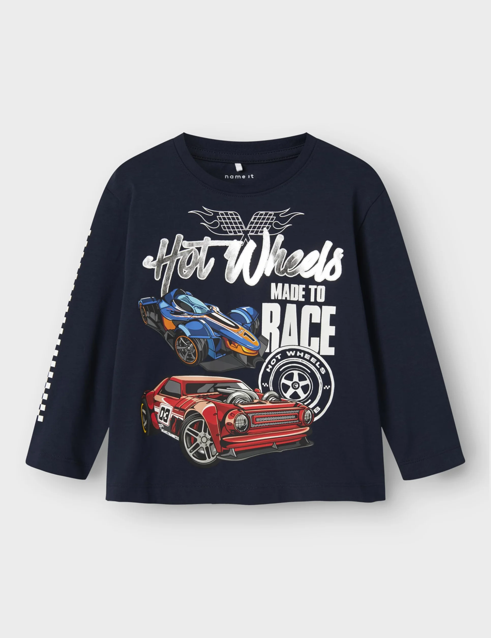 NAME IT Nmmjarl Hotwheels Nreg Ls Top Box Sky Chłopcy Nmmjarl Hotwheels Nreg Ls Top Box Sky (1 w zestawie)