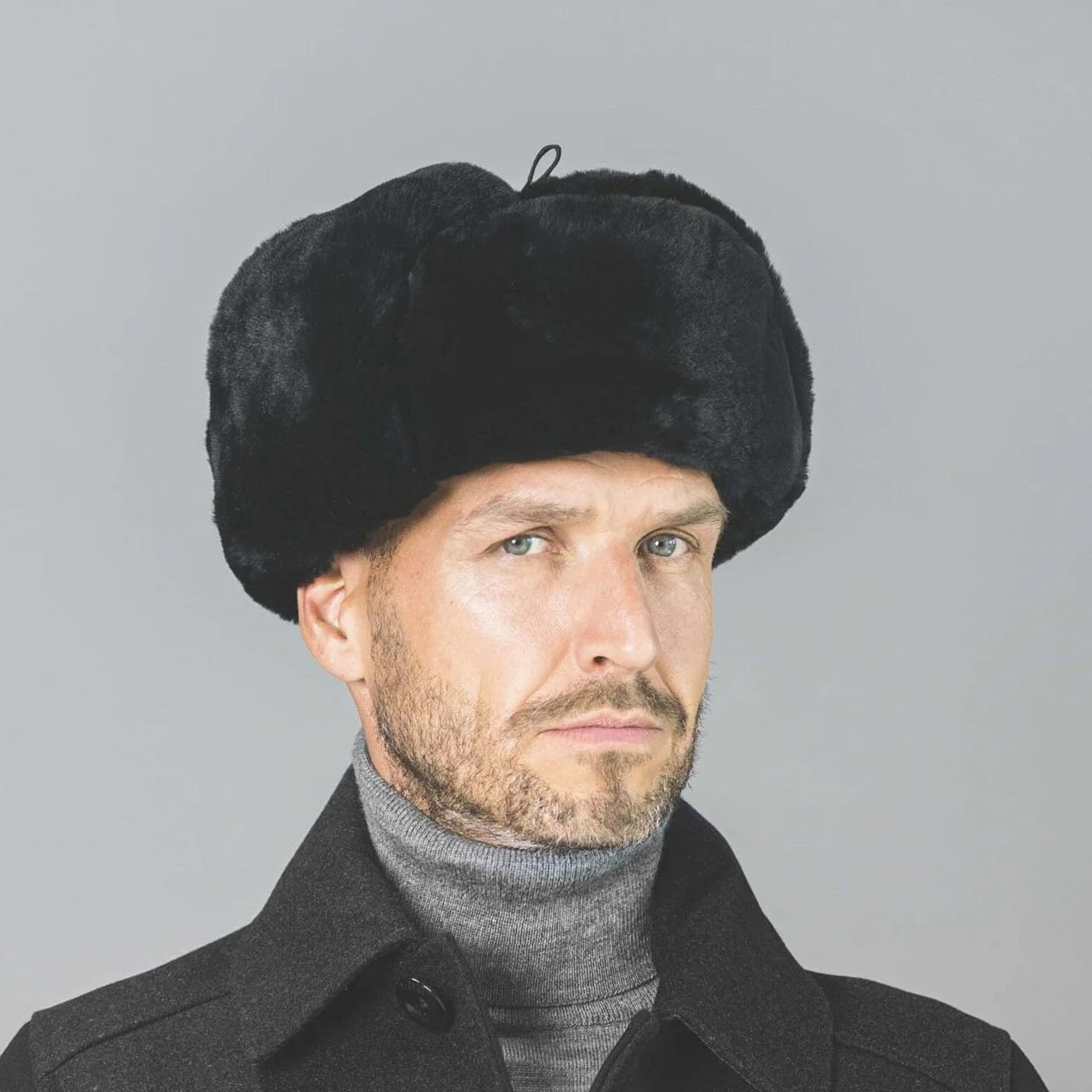 LIERYS Schiwago czapka pilotka z nausznikami Meski Jesien Zima