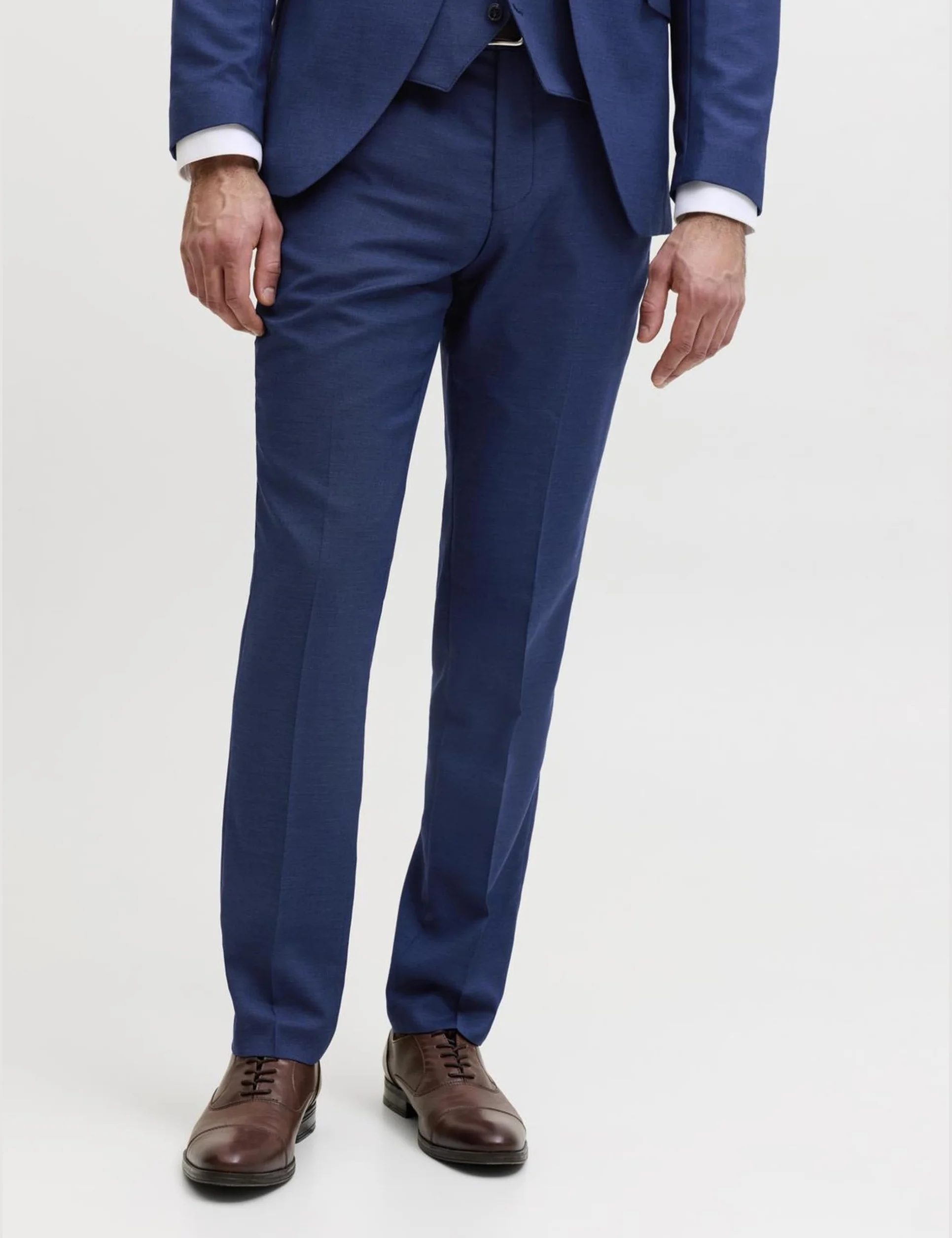 JACK & JONES Męskie spodnie do garnituru Jprsolaris Trouser Noos, niebieski (Medieval Blue Medieval Blue), 48 PL