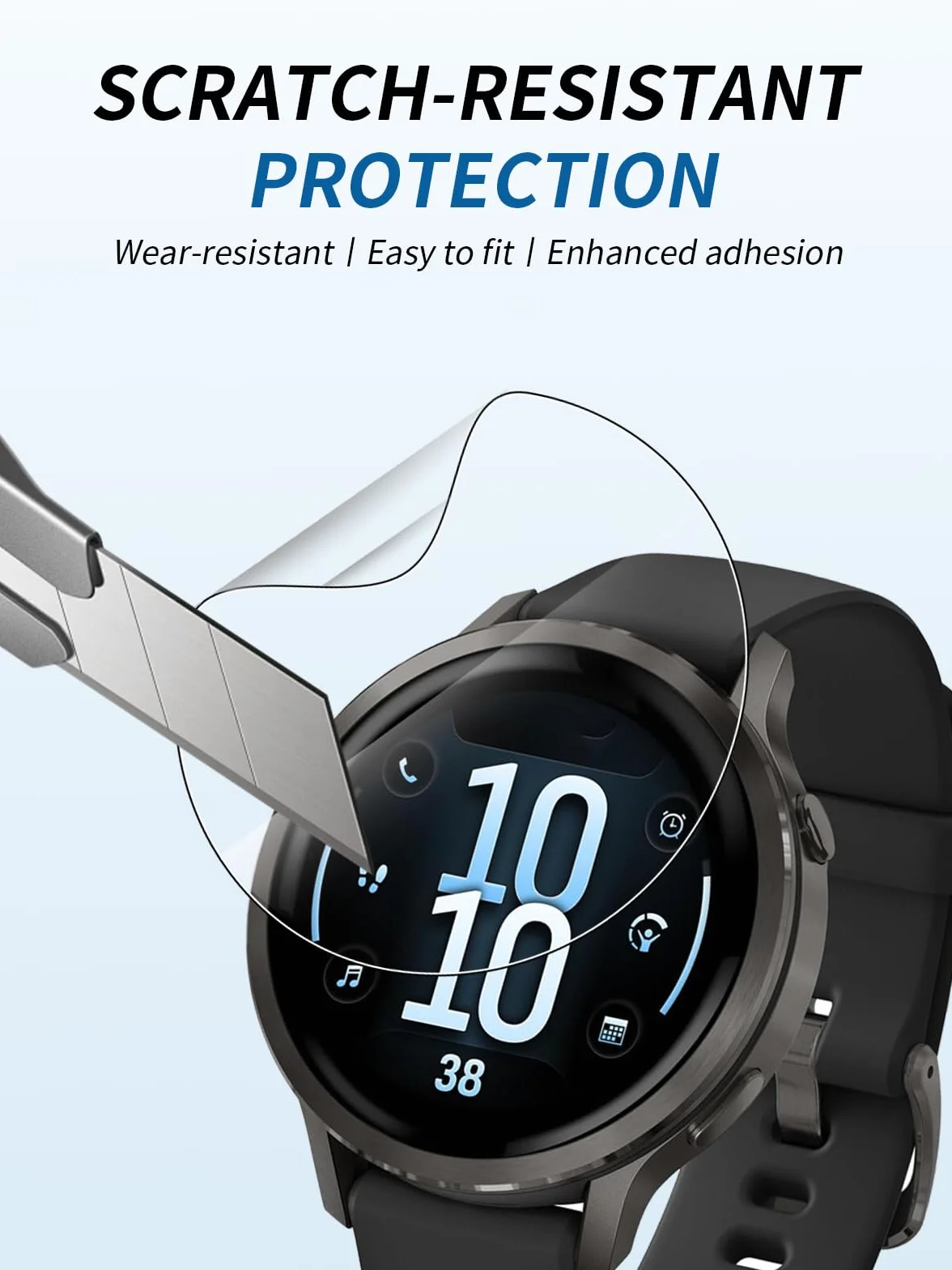 (4 sztuki) folii ochronnej do Garmin Venu 4 41 mm, yystao TPU miękka folia ochronna na wyświetlacz, wysoka rozdzielczość, odporna na zarysowania, wrażliwa na dotyk, ochrona przed odciskami palców