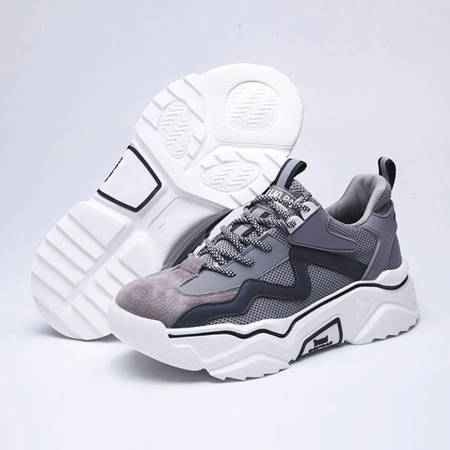 Damskie obuwie ochronne Stalowy nosek Sneaker Odblaskowa platforma Przemysłowe buty budowlane Obuwie robocze