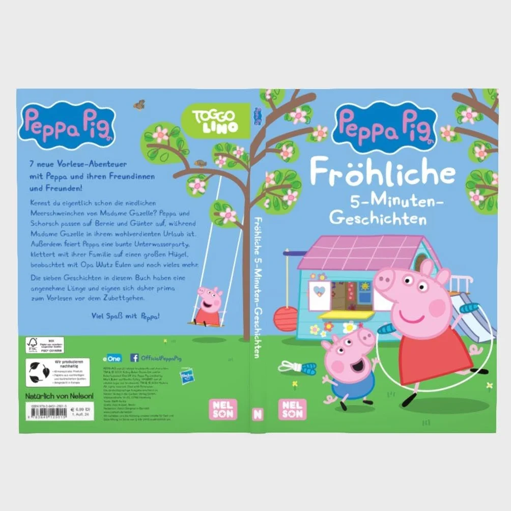 Peppa: Fröhliche 5-Minuten-Geschichten: Mit 7 neuen Vorlesegeschichten | Vorlesen ab 3 Jahren