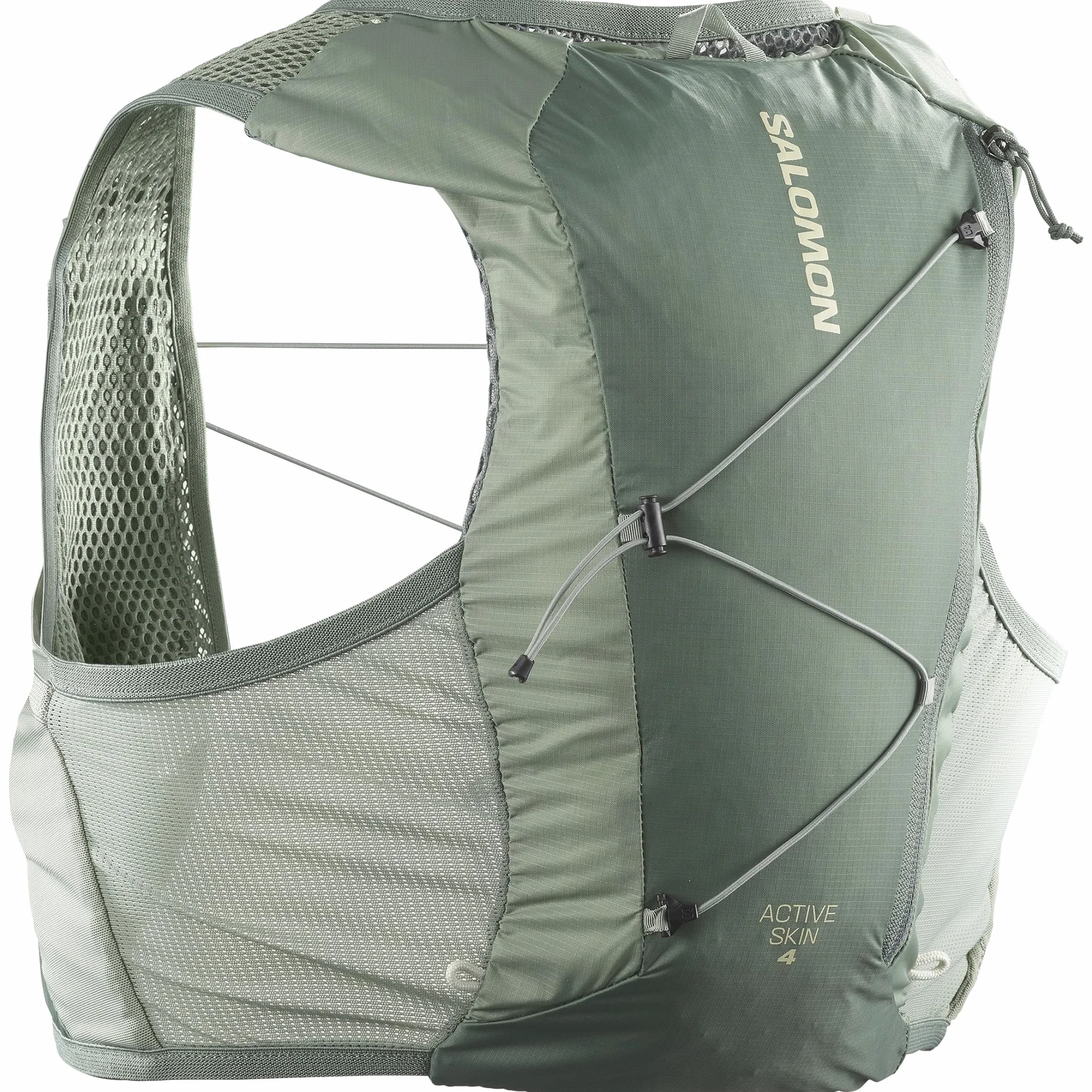 Salomon Active Skin 4 kompatybilna z piersiami unisex kamizelka do biegania szlak turystyczny, 4 l, precyzyjne dopasowanie, łatwy dostęp i zoptymalizowane przechowywanie, czarna, XS