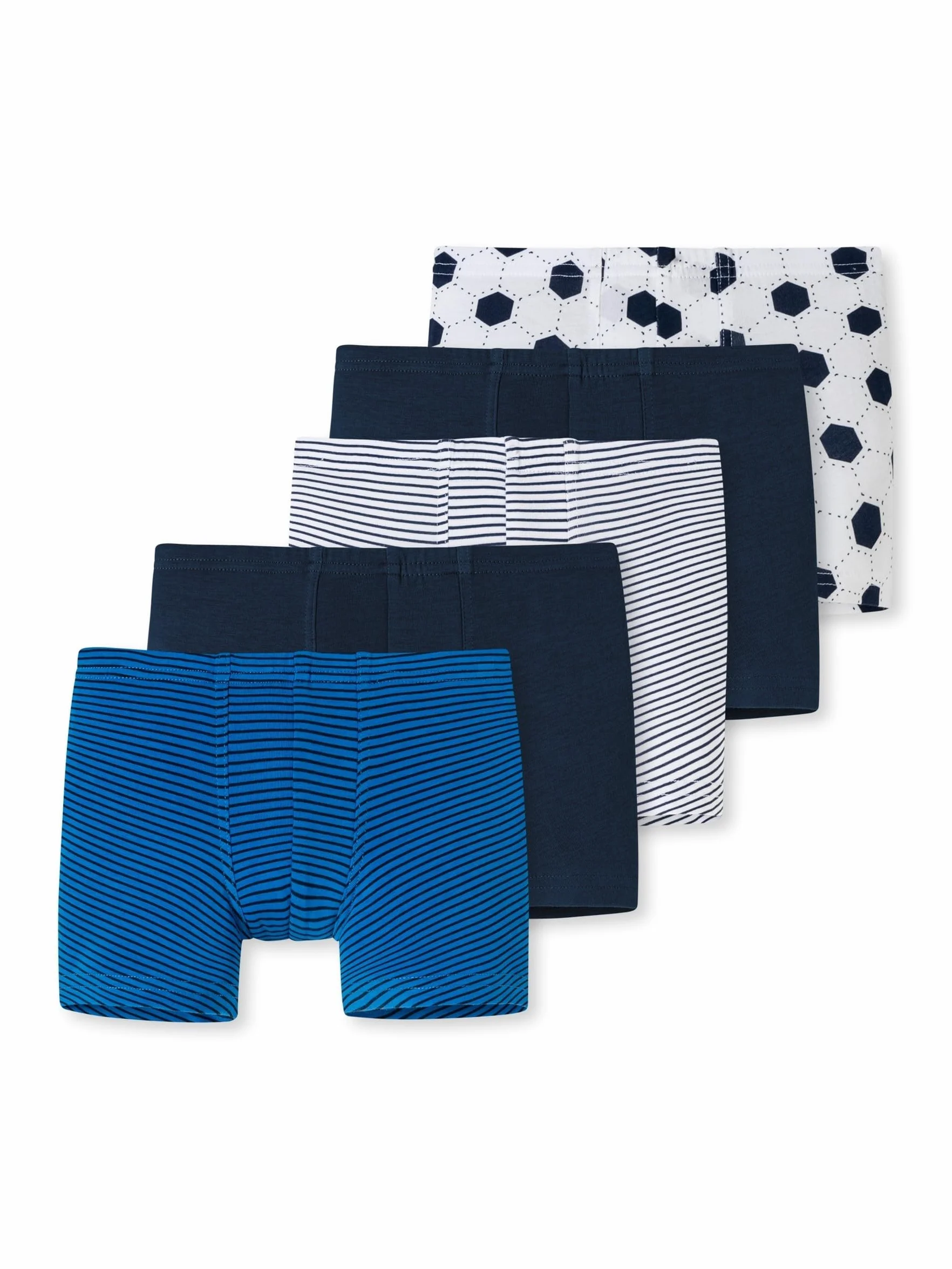 Schiesser Jungen 5 Pack Boxershort Unterhosen - 95/5 Organic Bio Baumwolle - Größe 92 bis 140