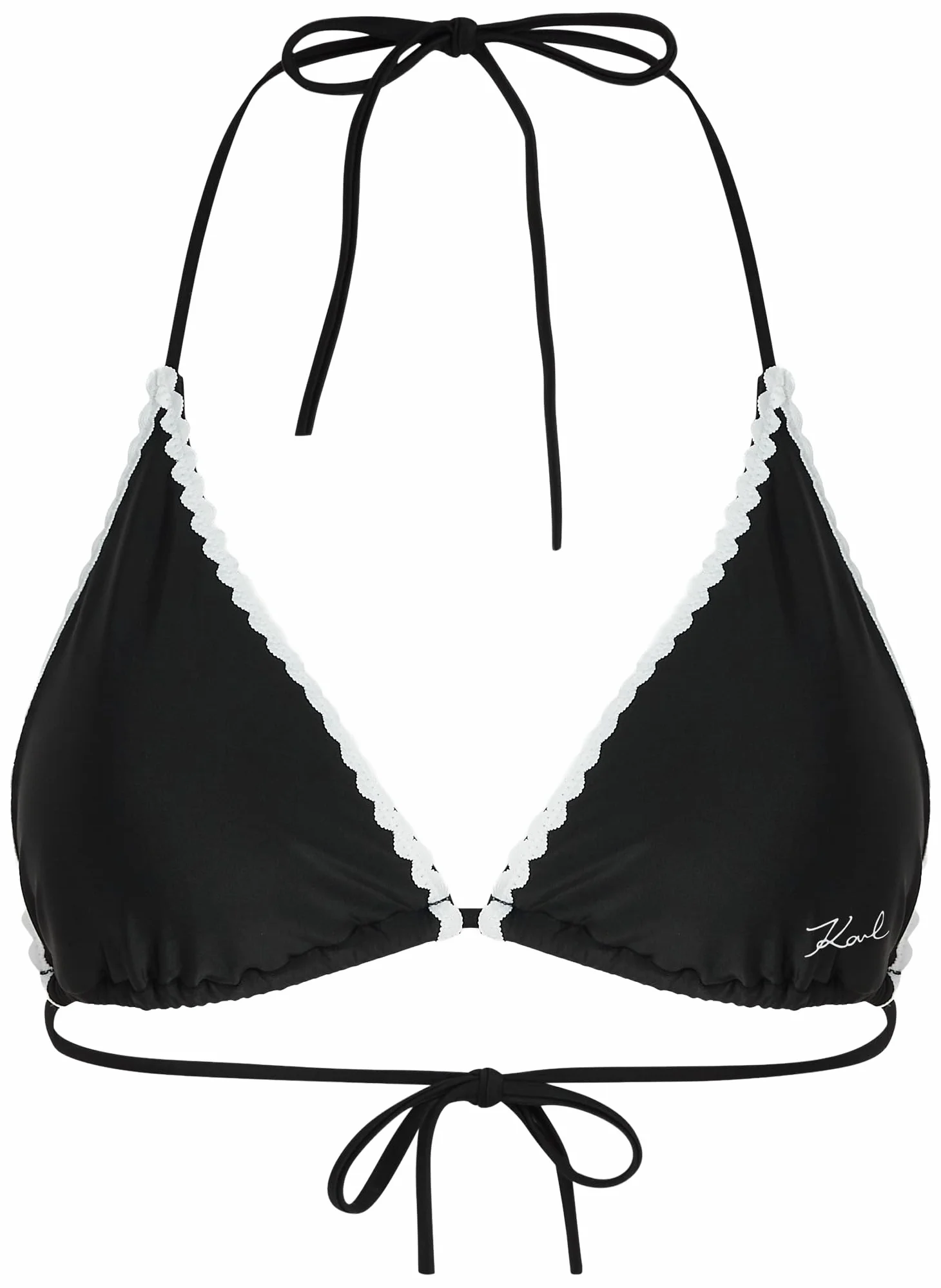 KARL LAGERFELD B.V Bikini Top Kobiety Karl Lagerfeld, Women's, Signature Scallop Triangle Top