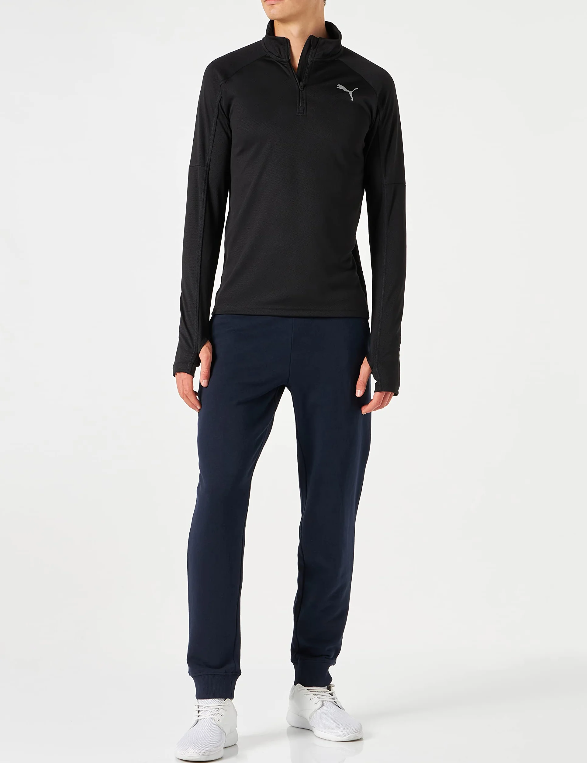 PUMA Pulower Mężczyźni Run 1/4 Zip Ls Tee M