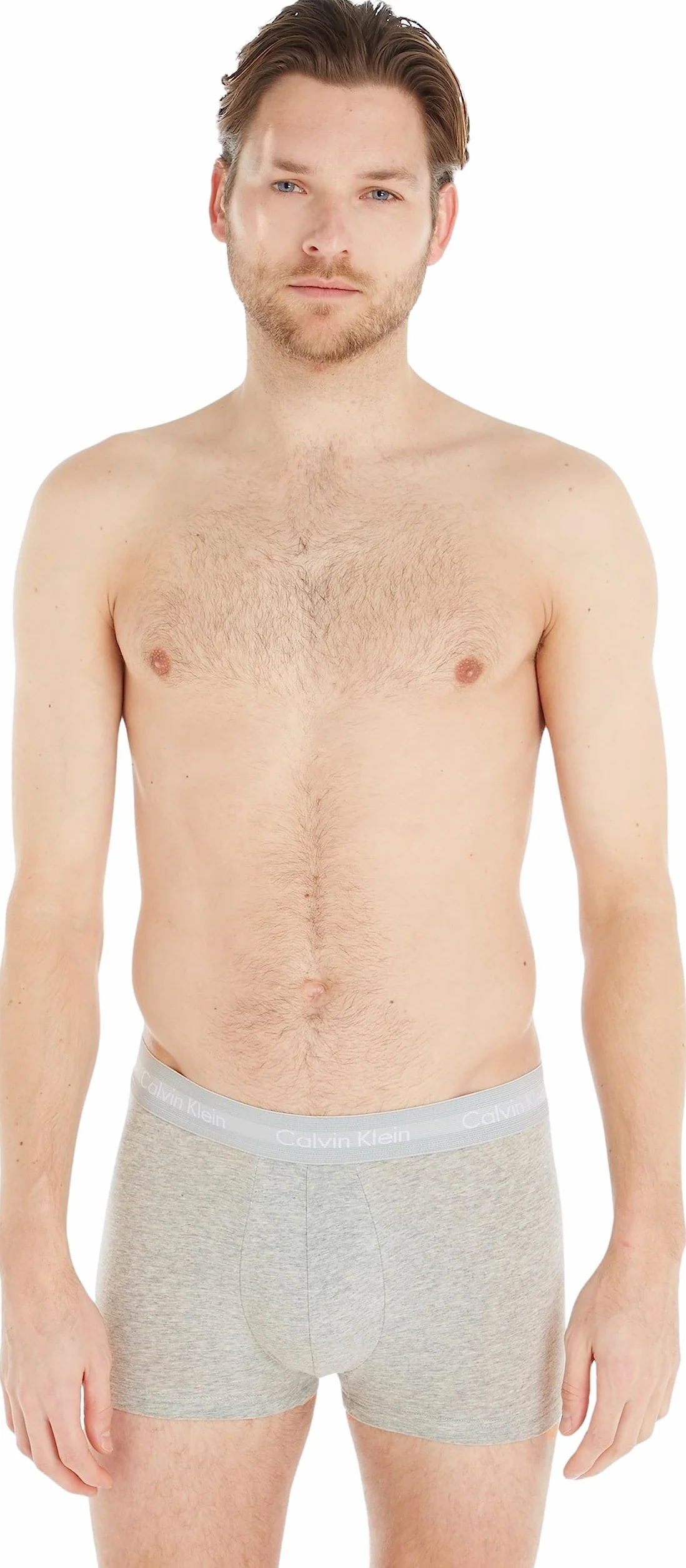 Calvin Klein 3P Low Rise Trunk Bokserki (szorty) Mężczyźni, Czarny/szary Heather/Subdued Logo, L