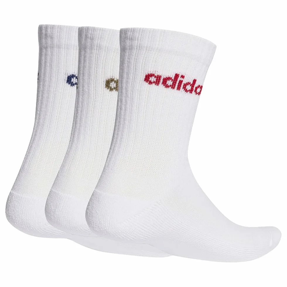 adidas Skarpeti do łydek Uniseks Linear Crew Cushioned Socks 3 Pairs