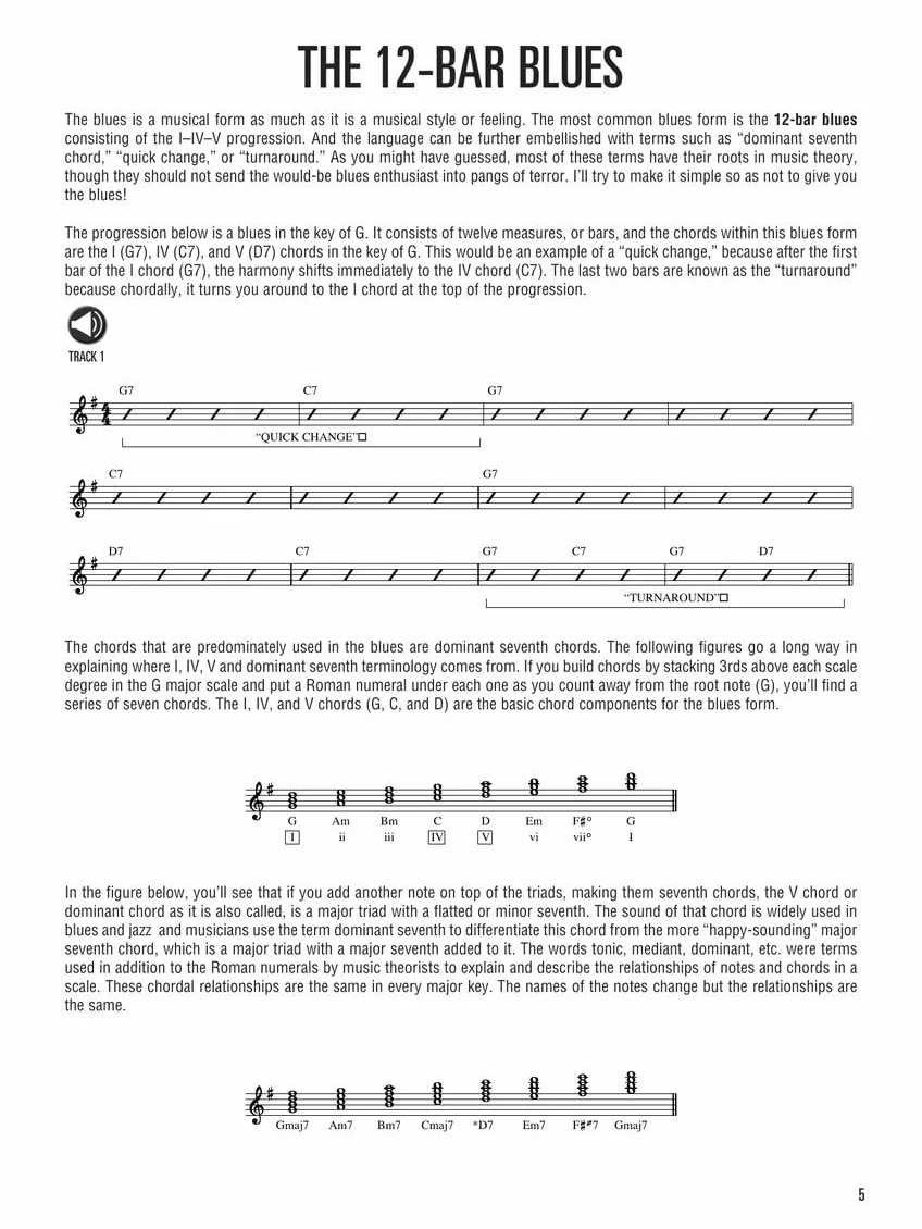Hal leonard guitar method: blues guitar guitare +cd