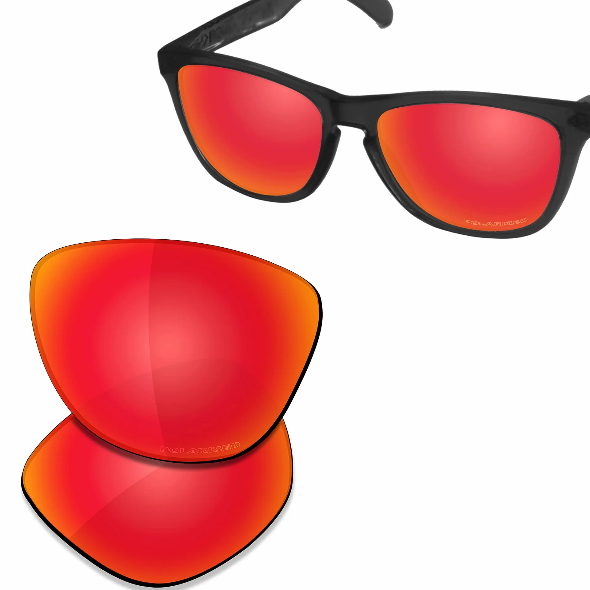 Saucer Najwyższej jakości soczewki zamienne do okularów przeciwsłonecznych Oakley Frogskins OO9013